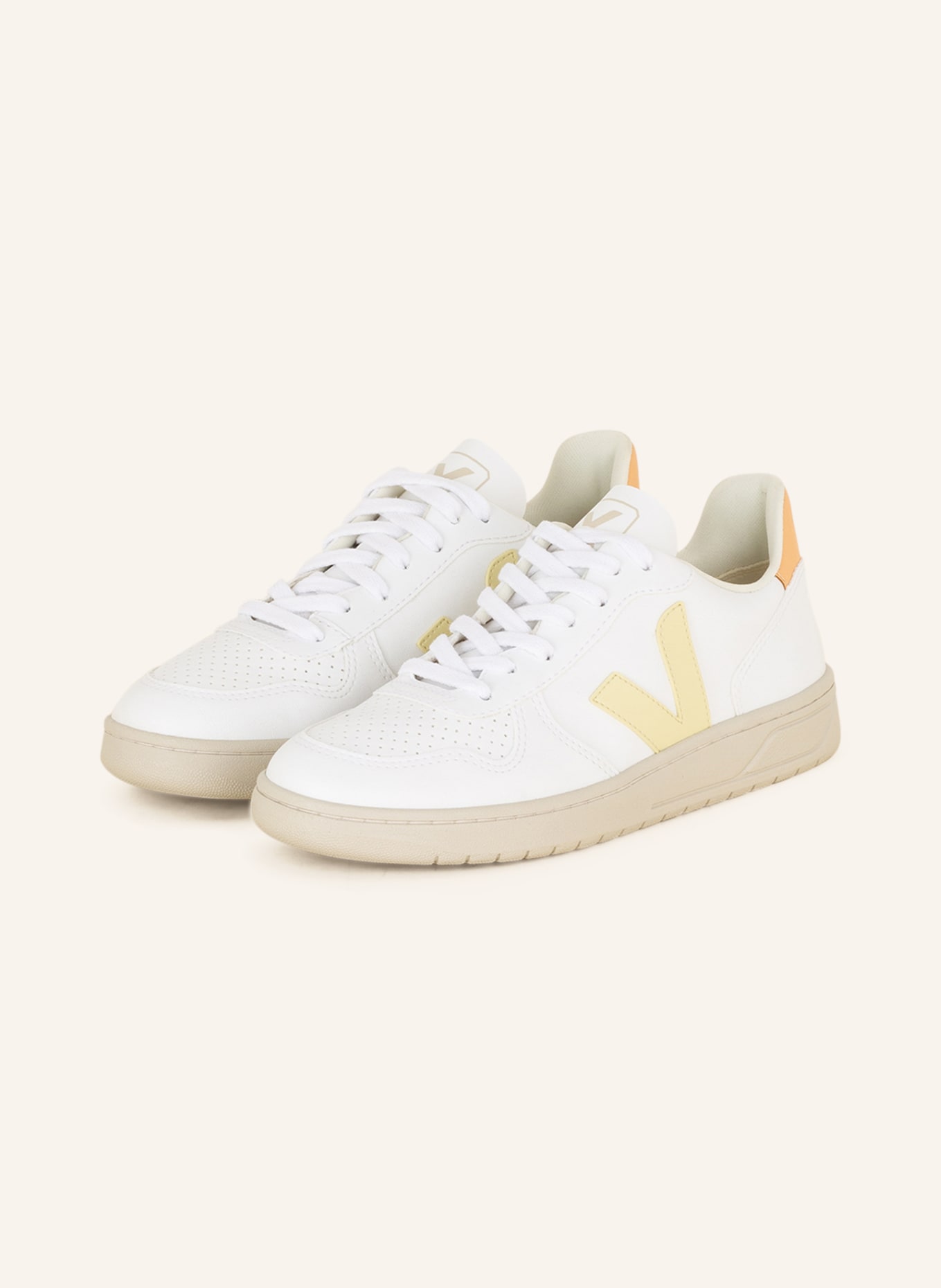 VEJA Sneakers V-10, Color: WHITE (Image 1)