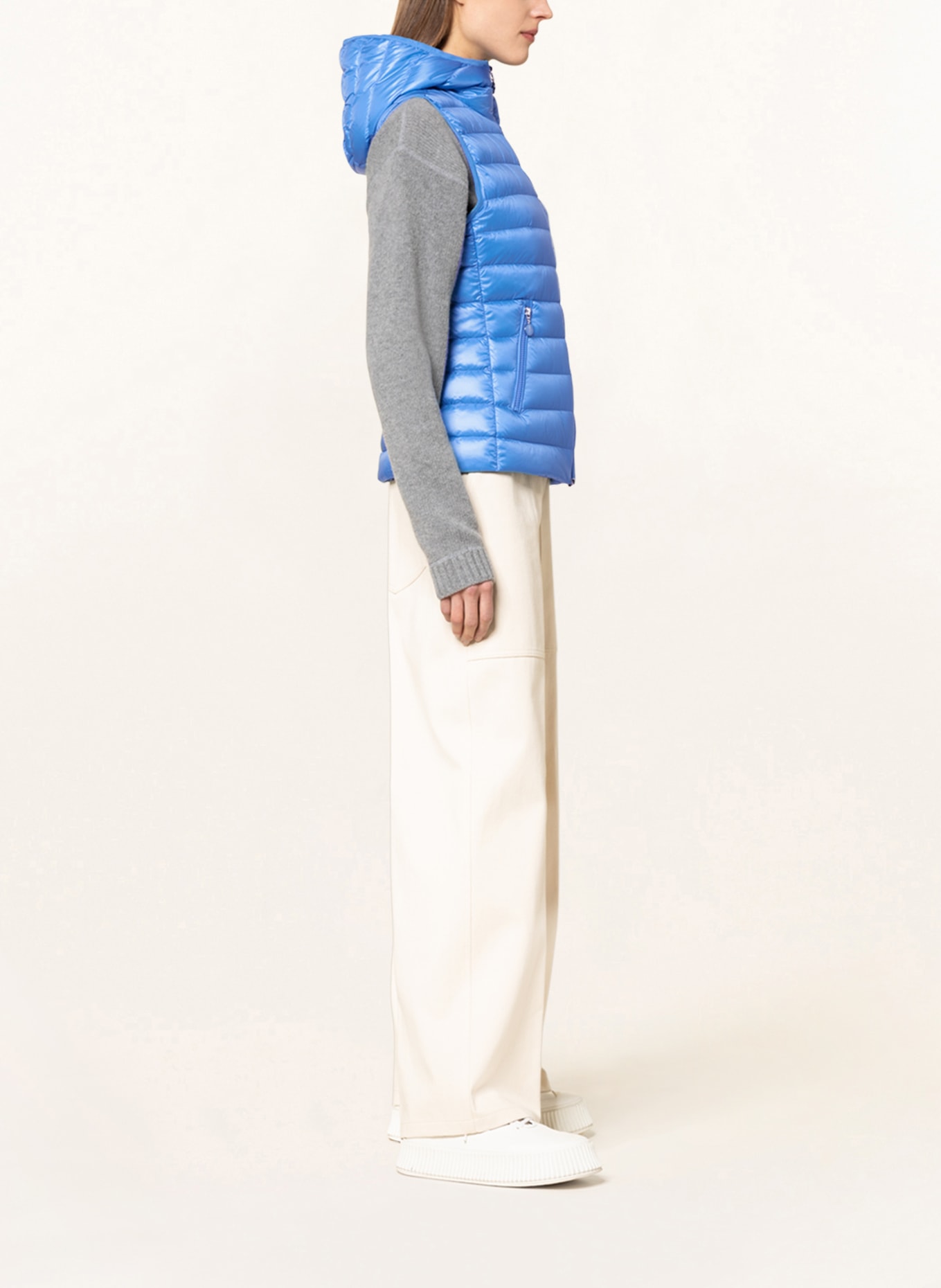 MONCLER Down vest GLYGOS, Color: LIGHT BLUE (Image 4)