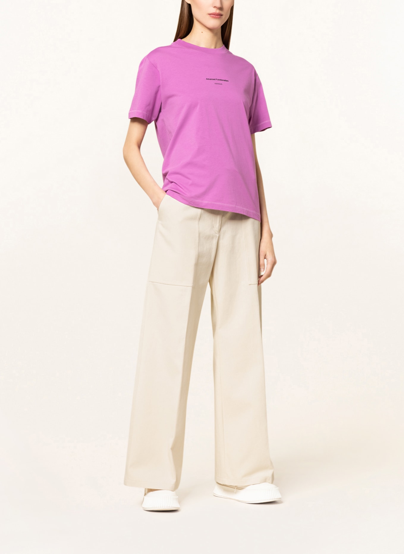 MONCLER Wide leg trousers, Color: BEIGE (Image 2)