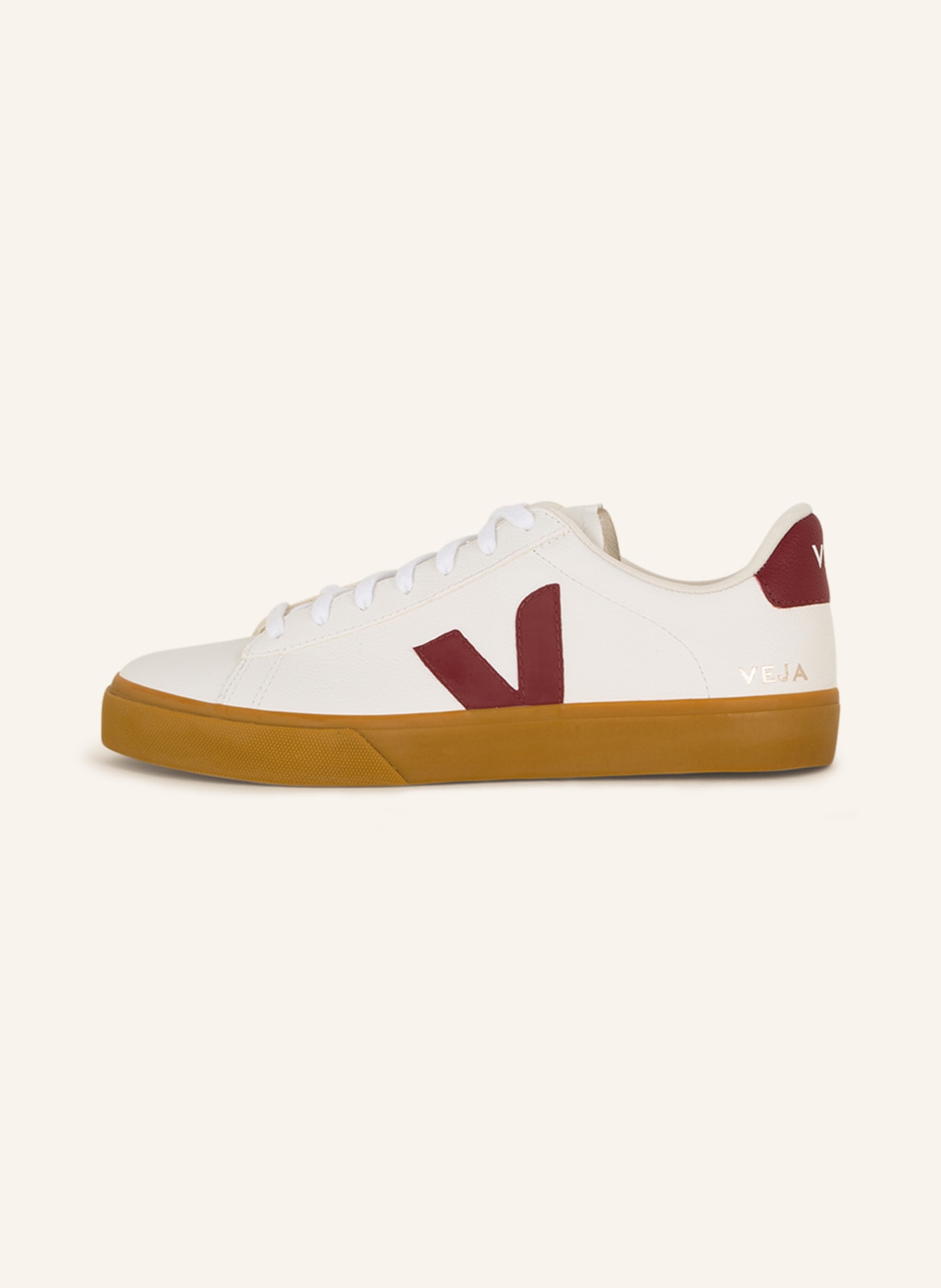 VEJA Sneakers CAMPO, Color: WHITE/ DARK RED (Image 4)