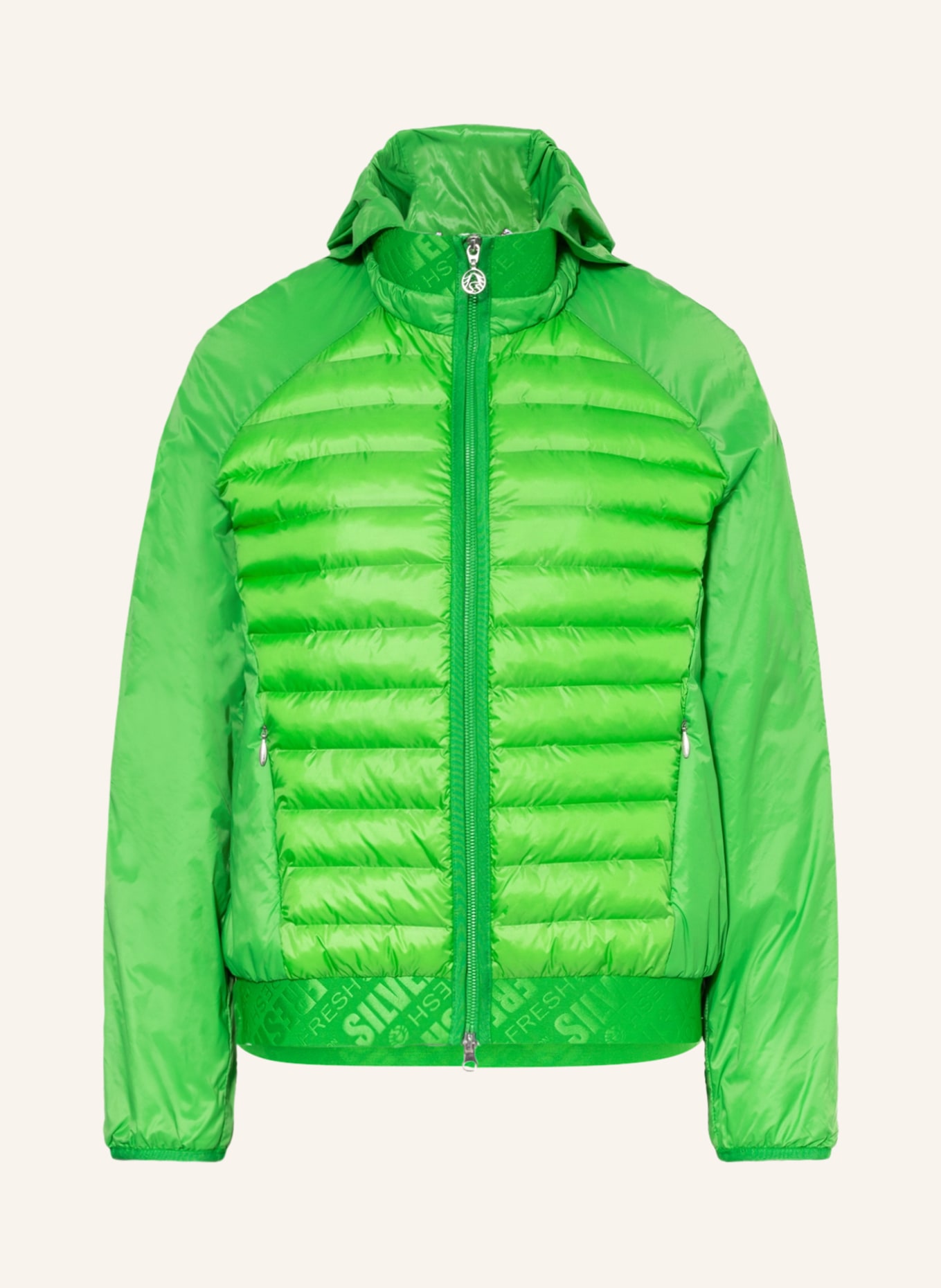 ULLI EHRLICH SPORTALM Quilted jacket, Color: GREEN (Image 1)