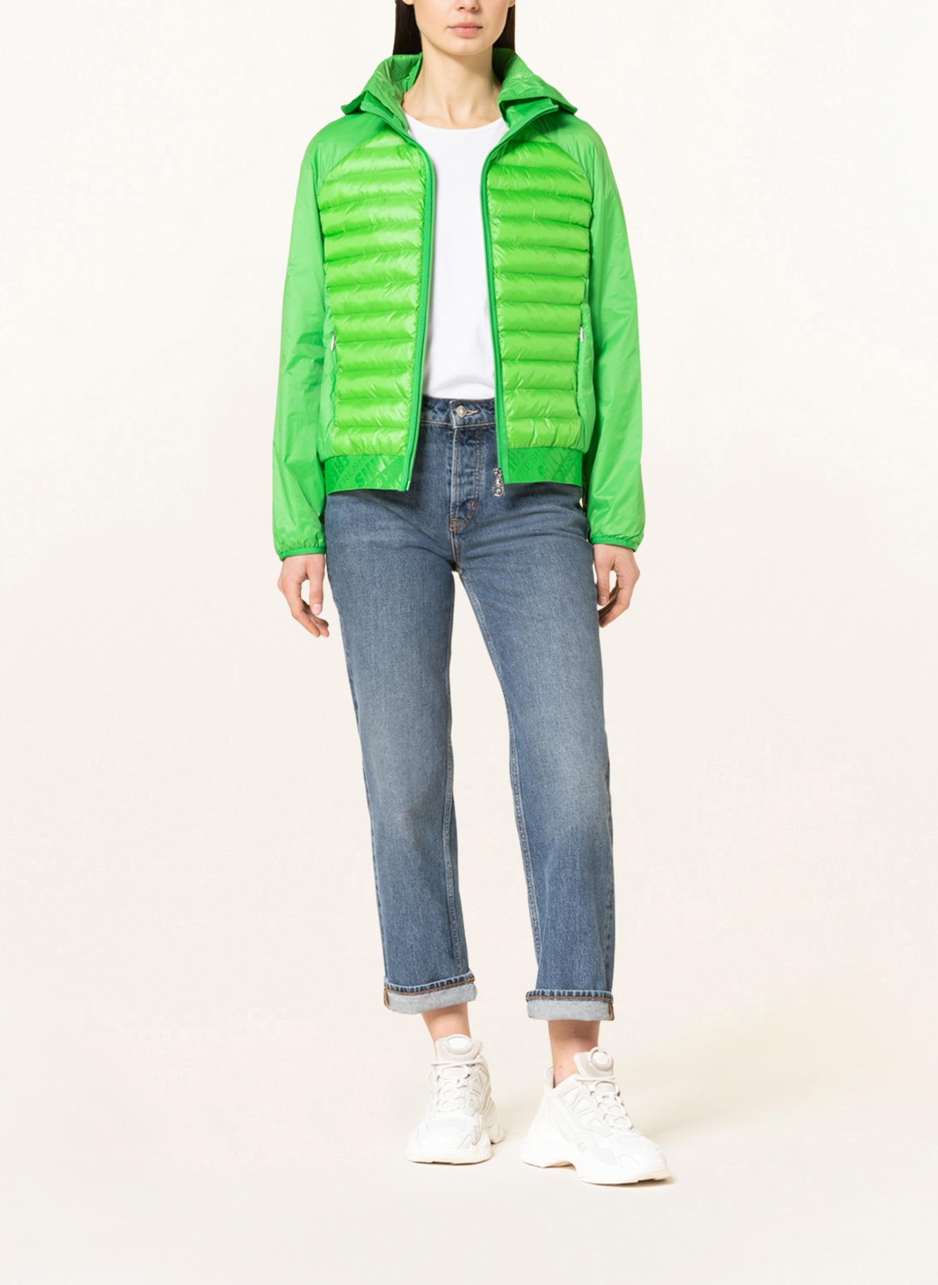 ULLI EHRLICH SPORTALM Quilted jacket, Color: GREEN (Image 2)