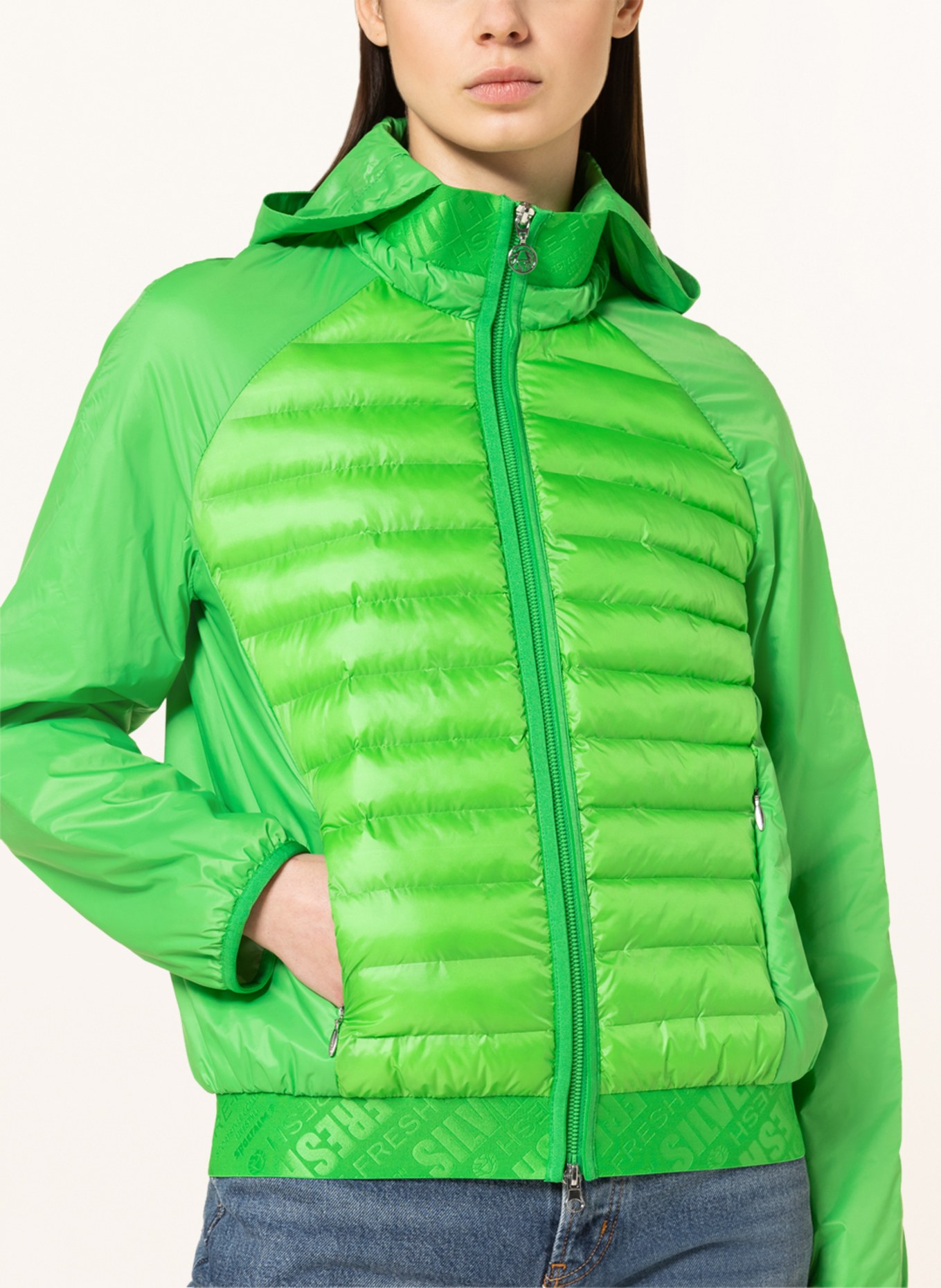 ULLI EHRLICH SPORTALM Quilted jacket, Color: GREEN (Image 5)