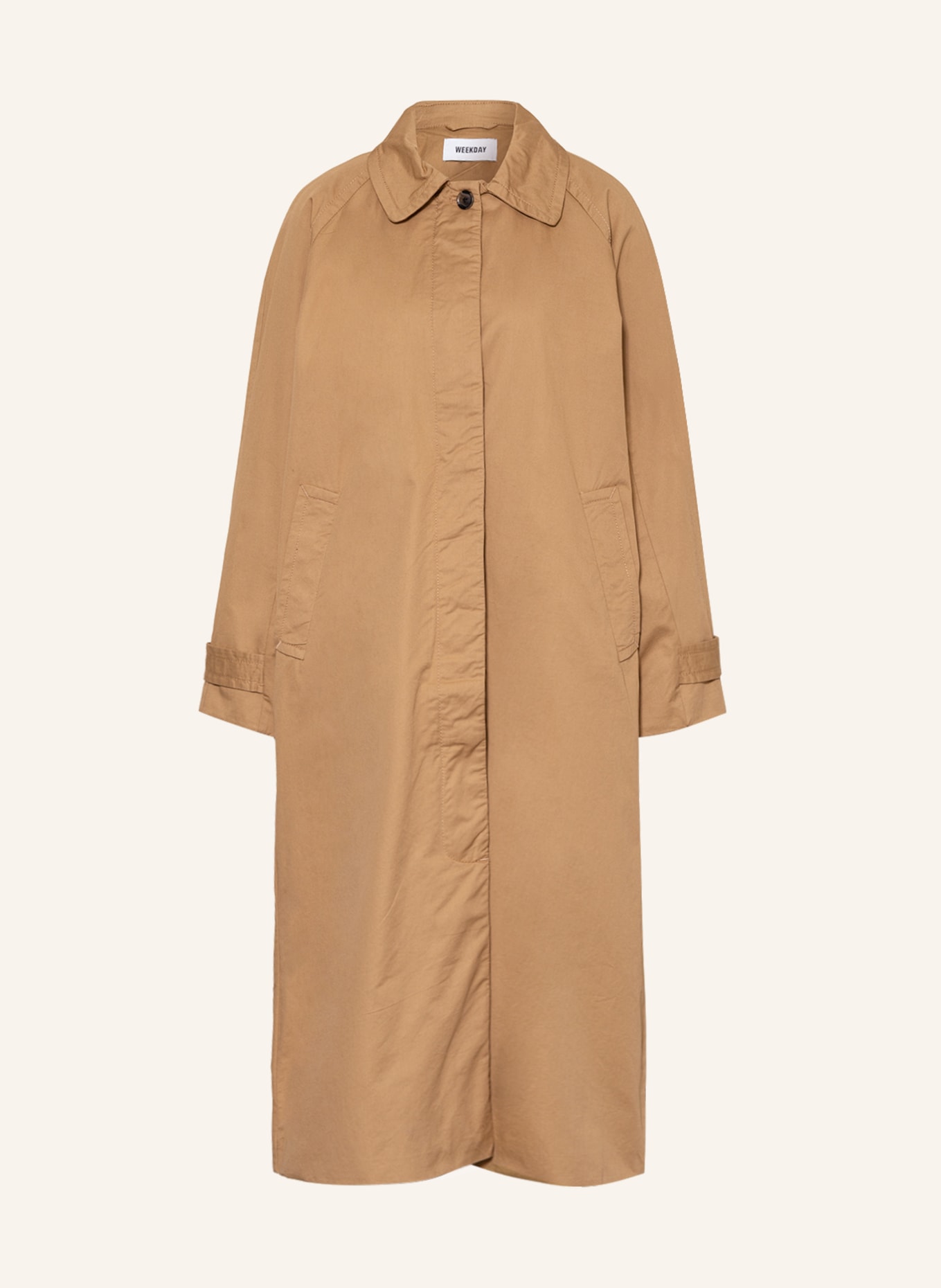 WEEKDAY Trench coat, Color: CAMEL (Image 1)