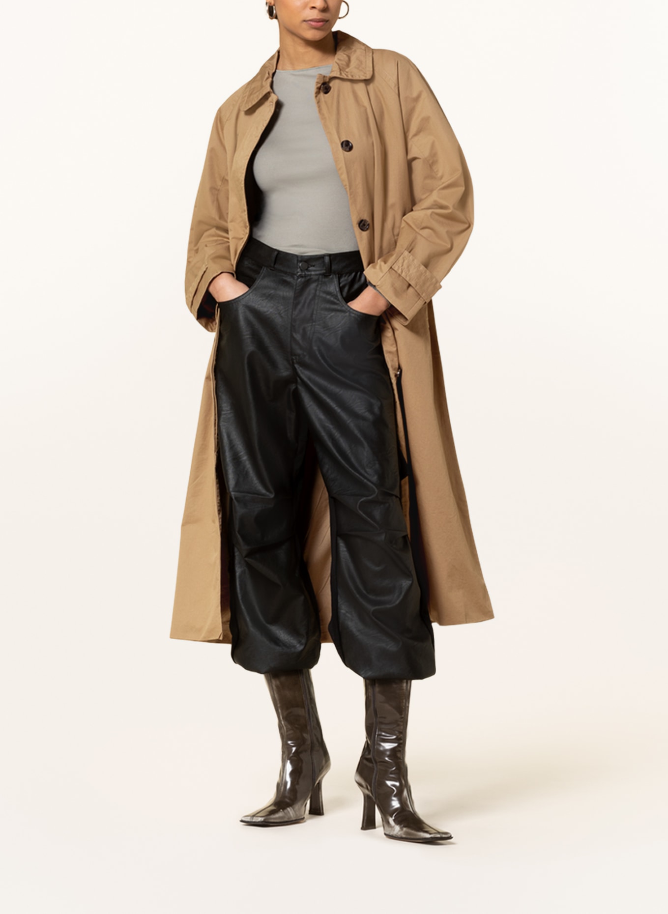 WEEKDAY Trench coat, Color: CAMEL (Image 2)