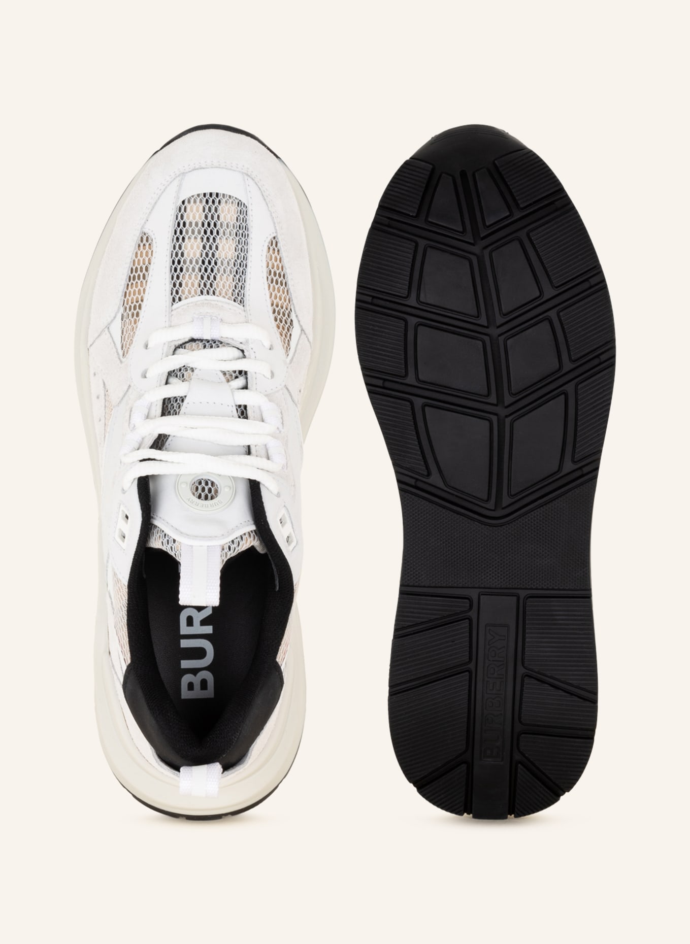 BURBERRY Sneakers SEAN, Color: WHITE/ ECRU (Image 5)