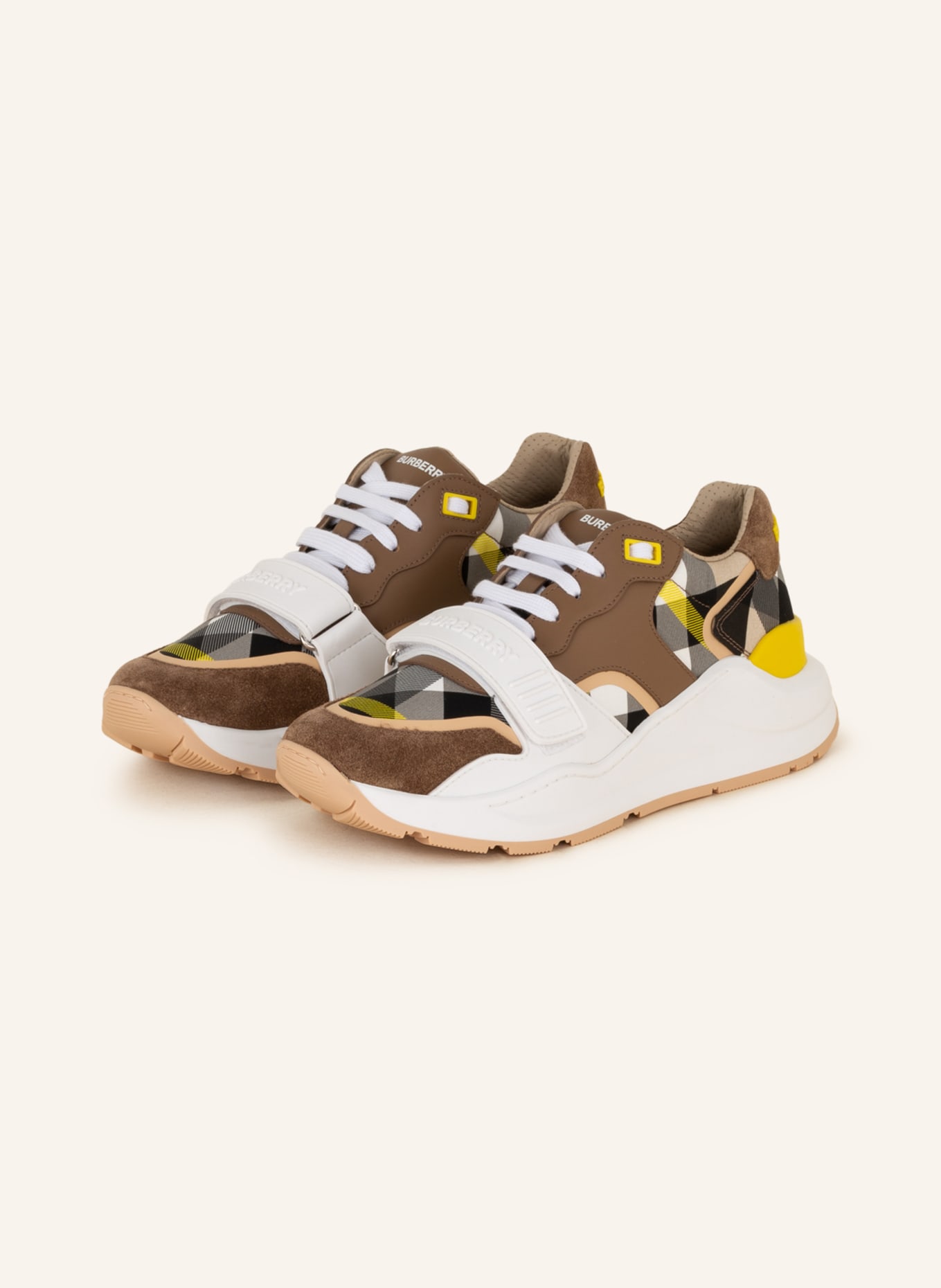 BURBERRY Sneakers RAMSEY, Color: BROWN/ BLACK/ WHITE (Image 1)