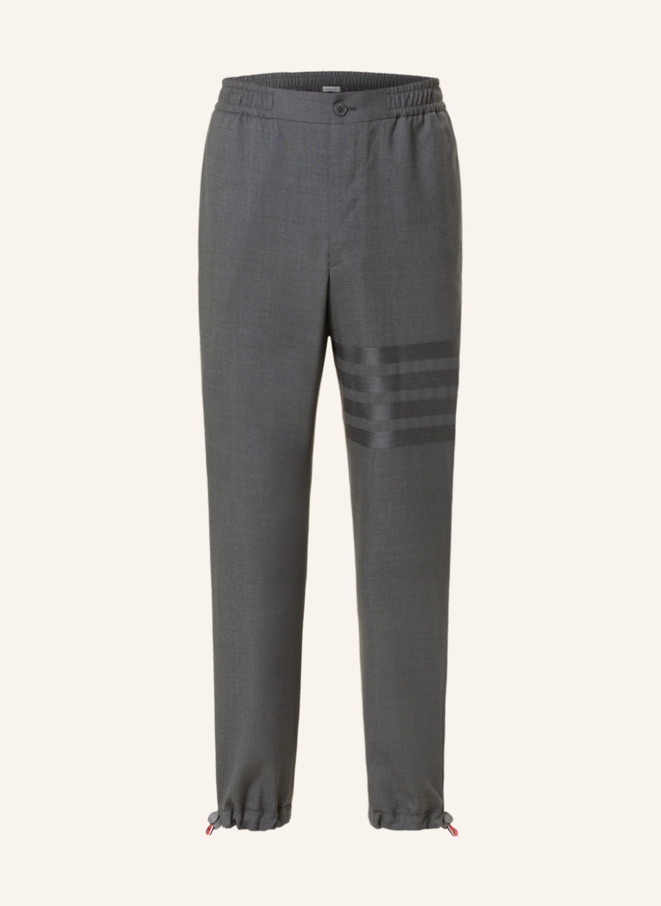 THOM BROWNE. Spodnie w stylu dresowym extra slim fit, Kolor: CZIEMNOSZARY (Obrazek 1)