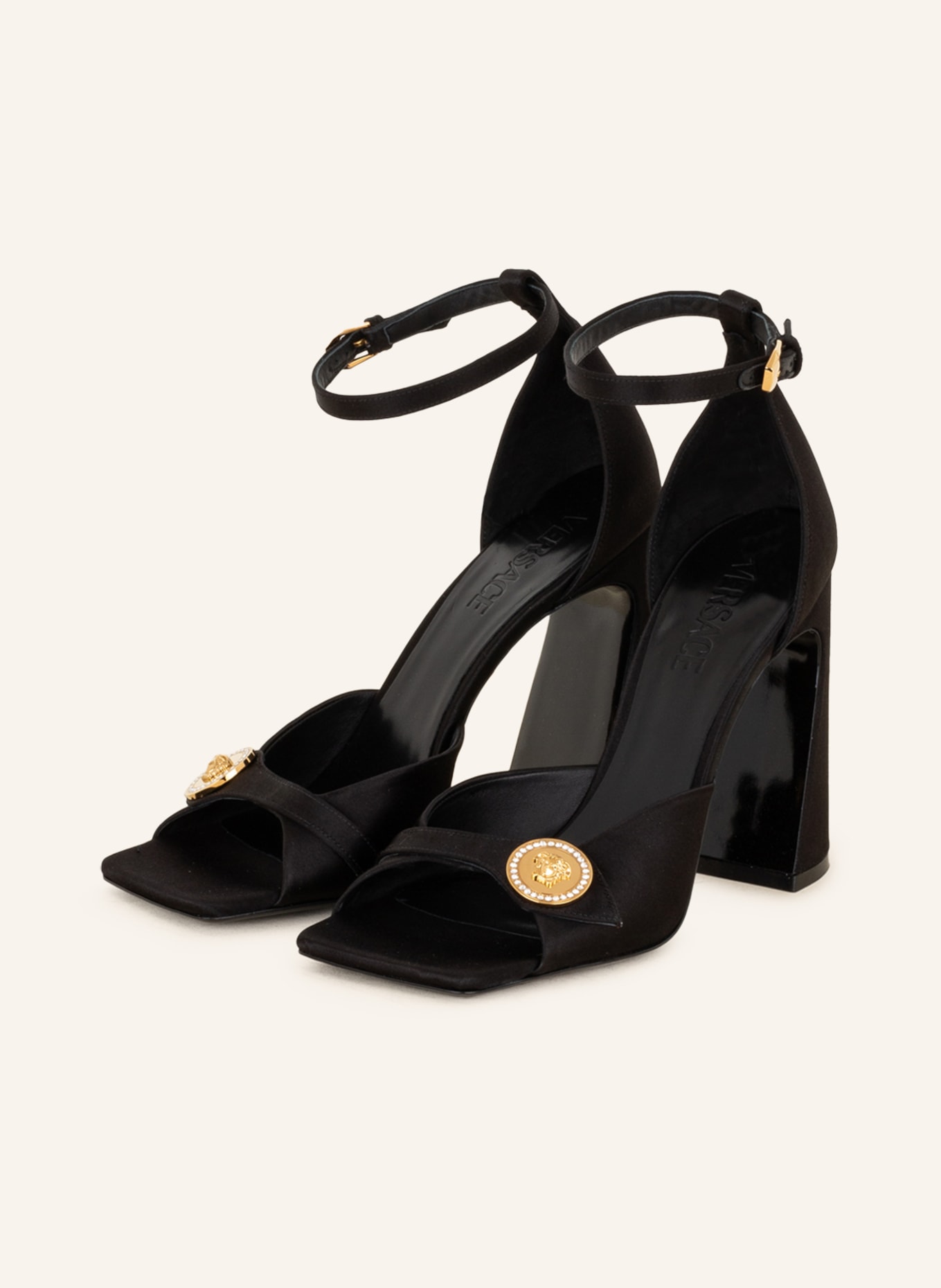 VERSACE Sandals, Color: BLACK (Image 1)