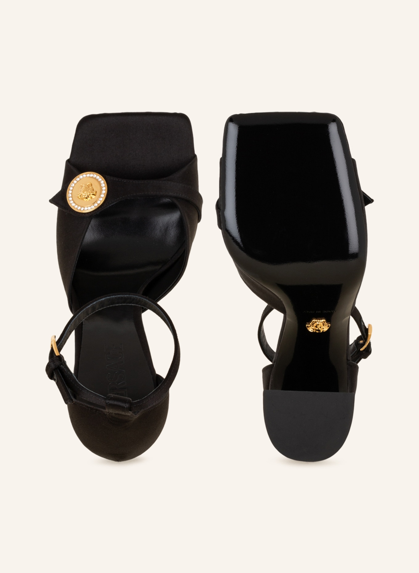 VERSACE Sandals, Color: BLACK (Image 5)