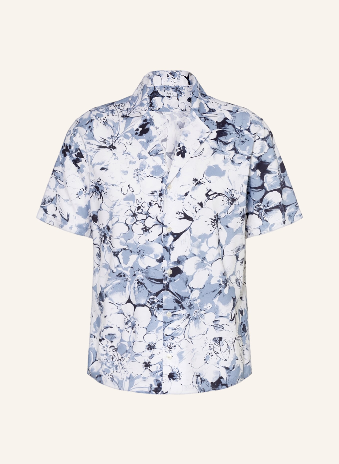 PAUL Resort shirt comfort fit, Color: WHITE/ LIGHT BLUE/ DARK BLUE (Image 1)