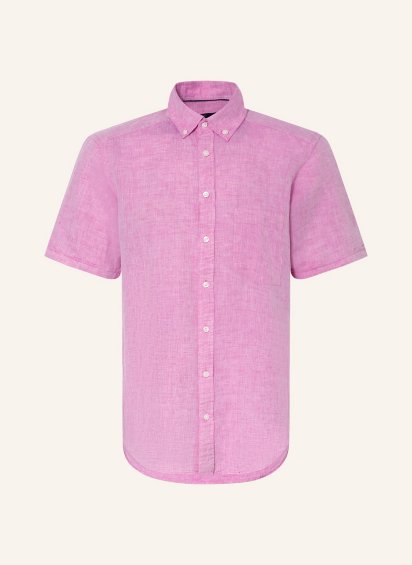 STROKESMAN'S Kurzarm-Hemd Regular Fit mit Leinen , Farbe: PINK (Bild 1)