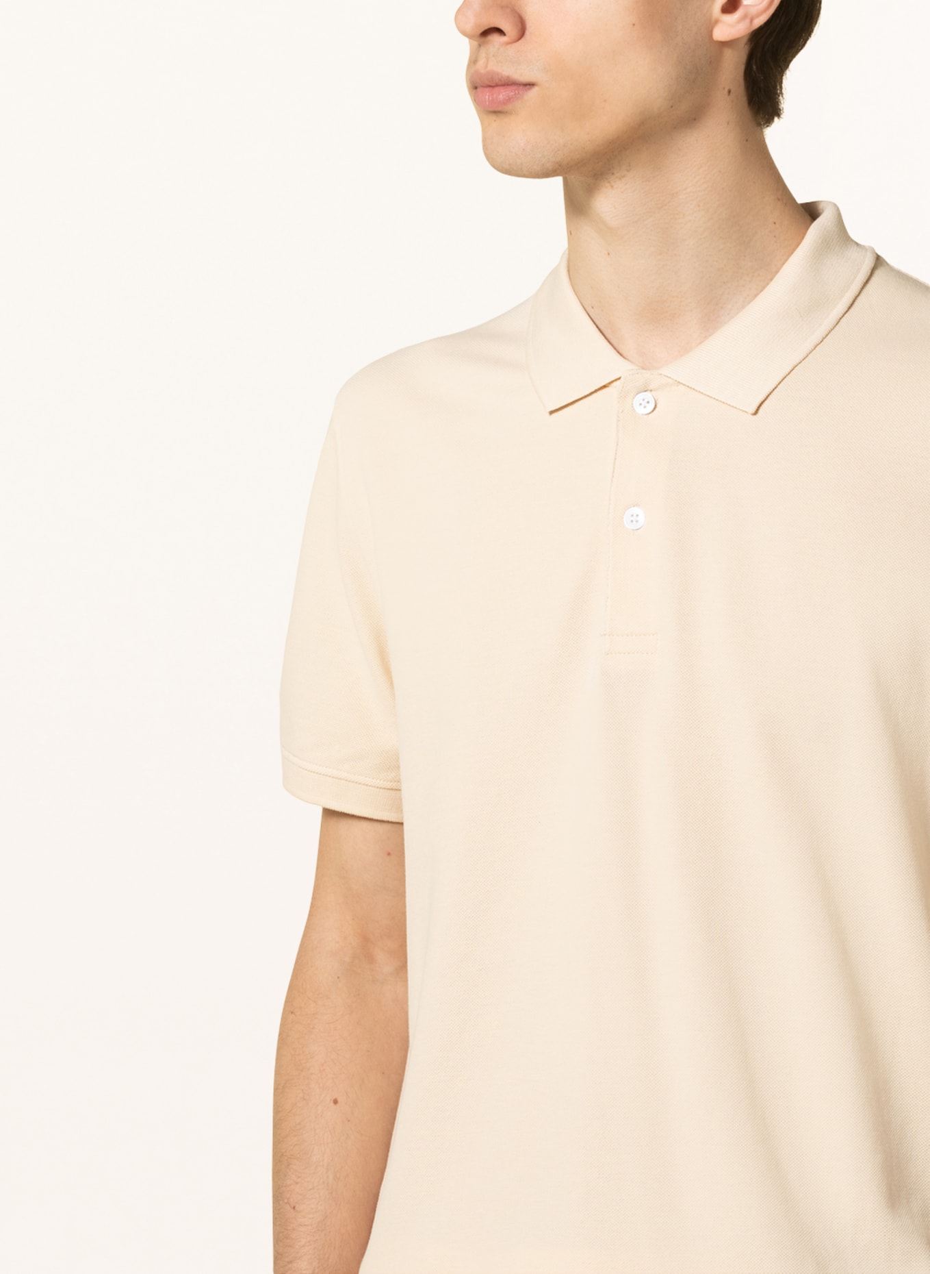 STROKESMAN'S Piqué polo shirt, Color: LIGHT YELLOW (Image 4)