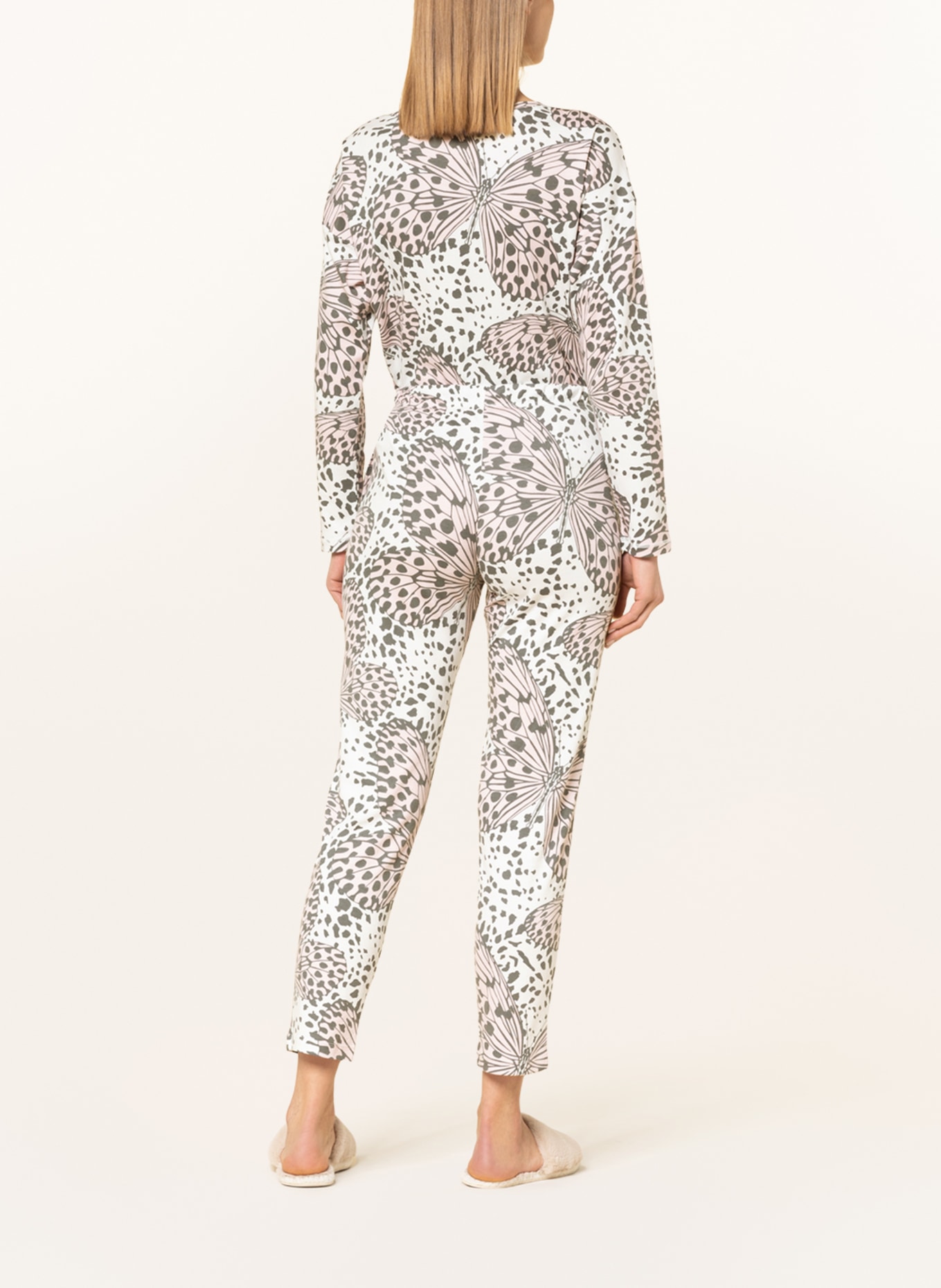 darling harbour Schlafhose: WEISS / DUNKELGRAU / ROSA