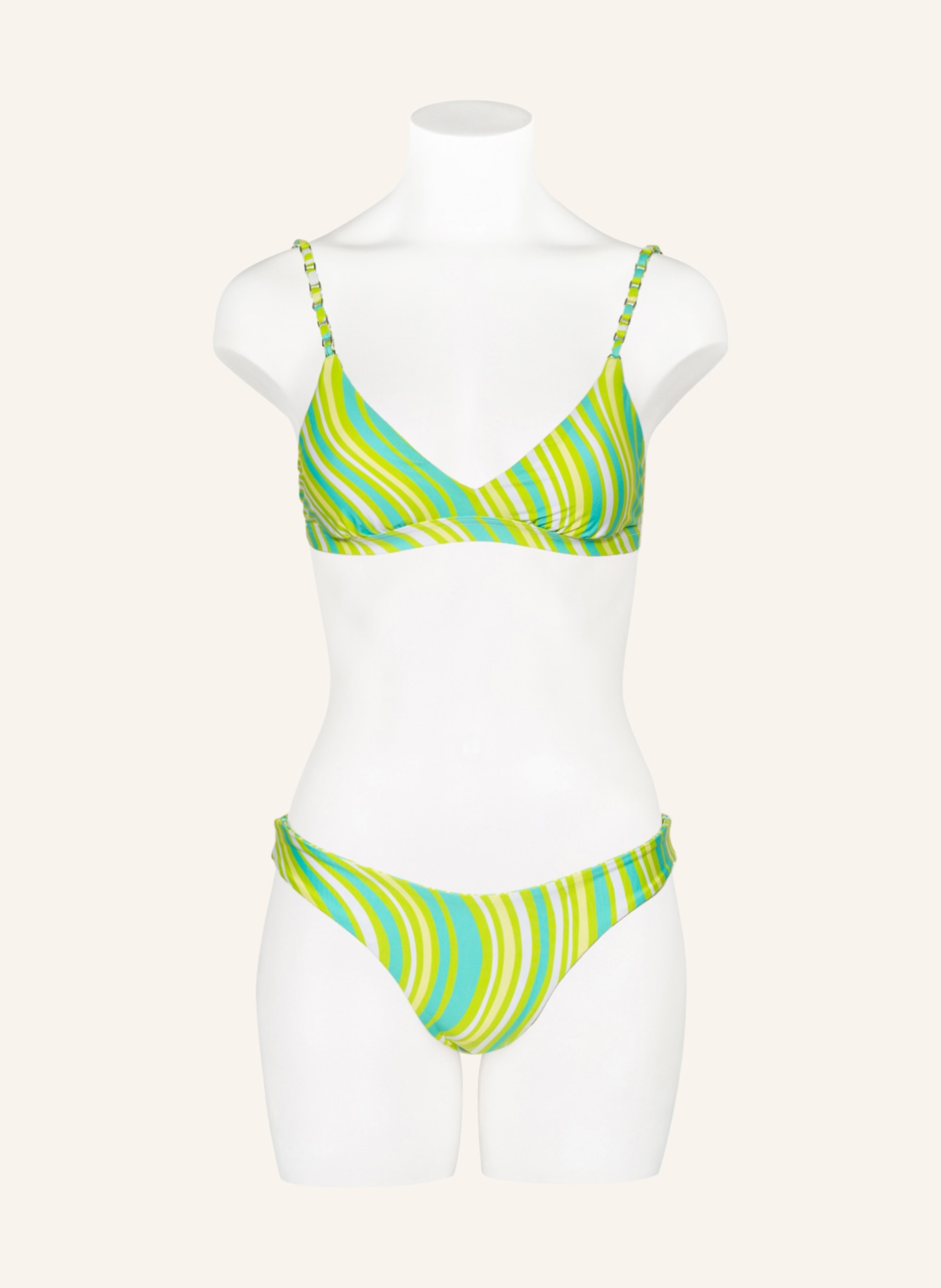 SEAFOLLY Dół od bikini brazylijskiego MOD SQUAD Model dwustronny, Kolor: TURKUSOWY/ JASNOZIELONY/ BIAŁY (Obrazek 2)