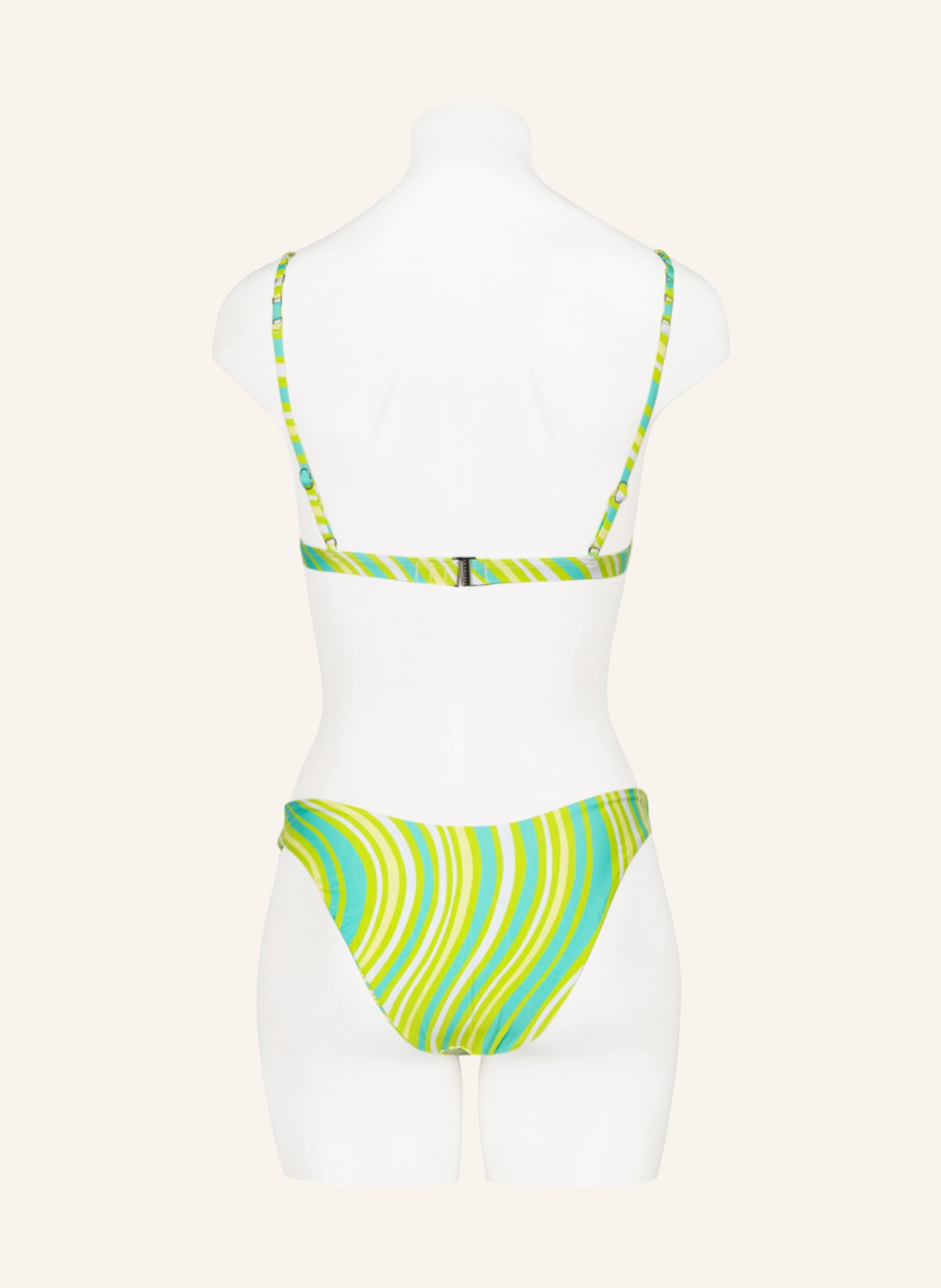 SEAFOLLY Dół od bikini brazylijskiego MOD SQUAD Model dwustronny, Kolor: TURKUSOWY/ JASNOZIELONY/ BIAŁY (Obrazek 3)
