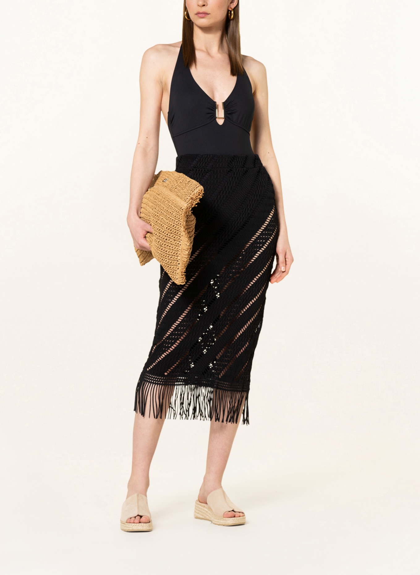 SEAFOLLY Knit skirt MARRAKESH, Color: BLACK (Image 2)