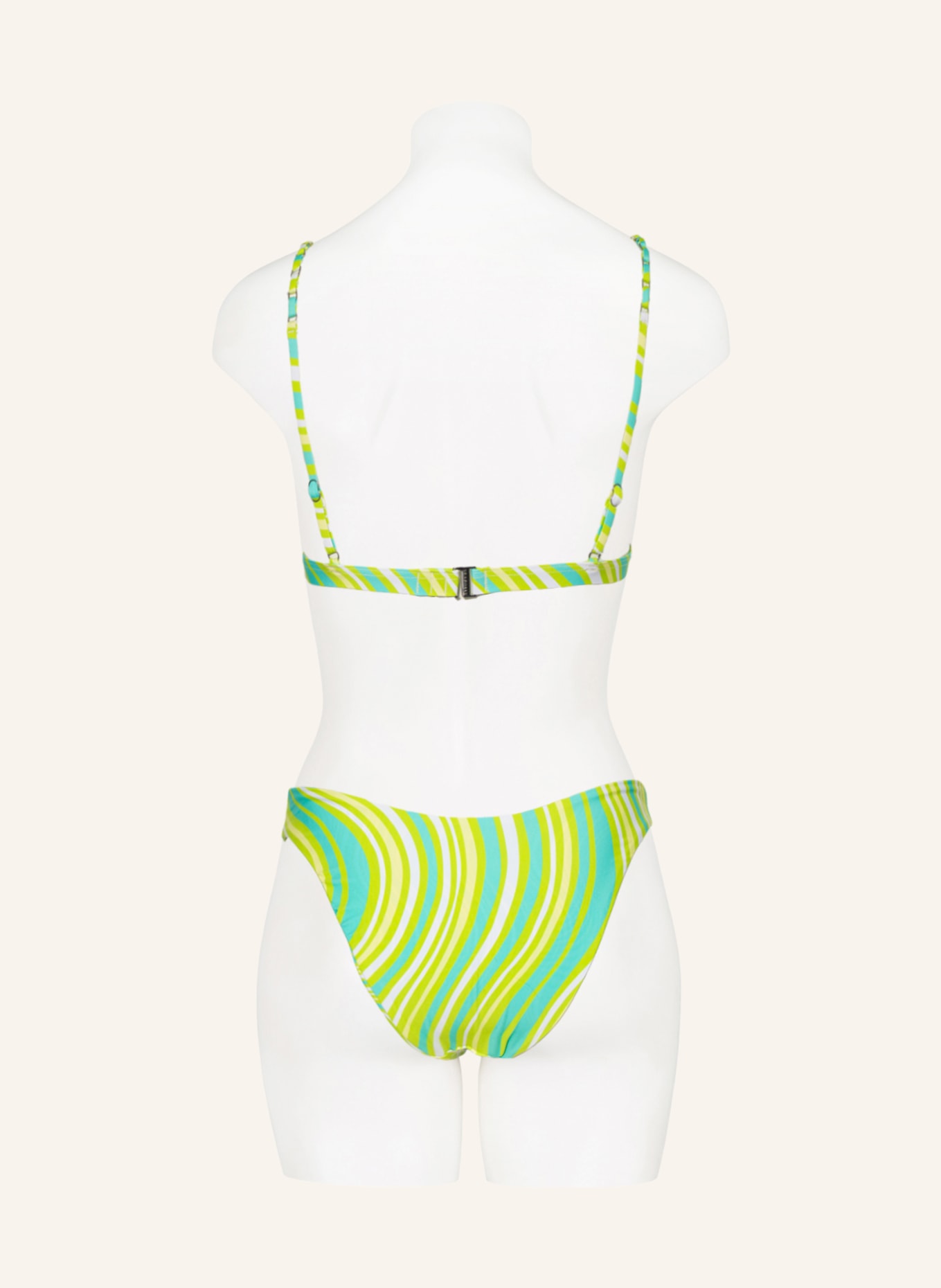 SEAFOLLY Bralette bikini top MOD SQUAD, Color: TURQUOISE/ LIGHT GREEN/ WHITE (Image 3)