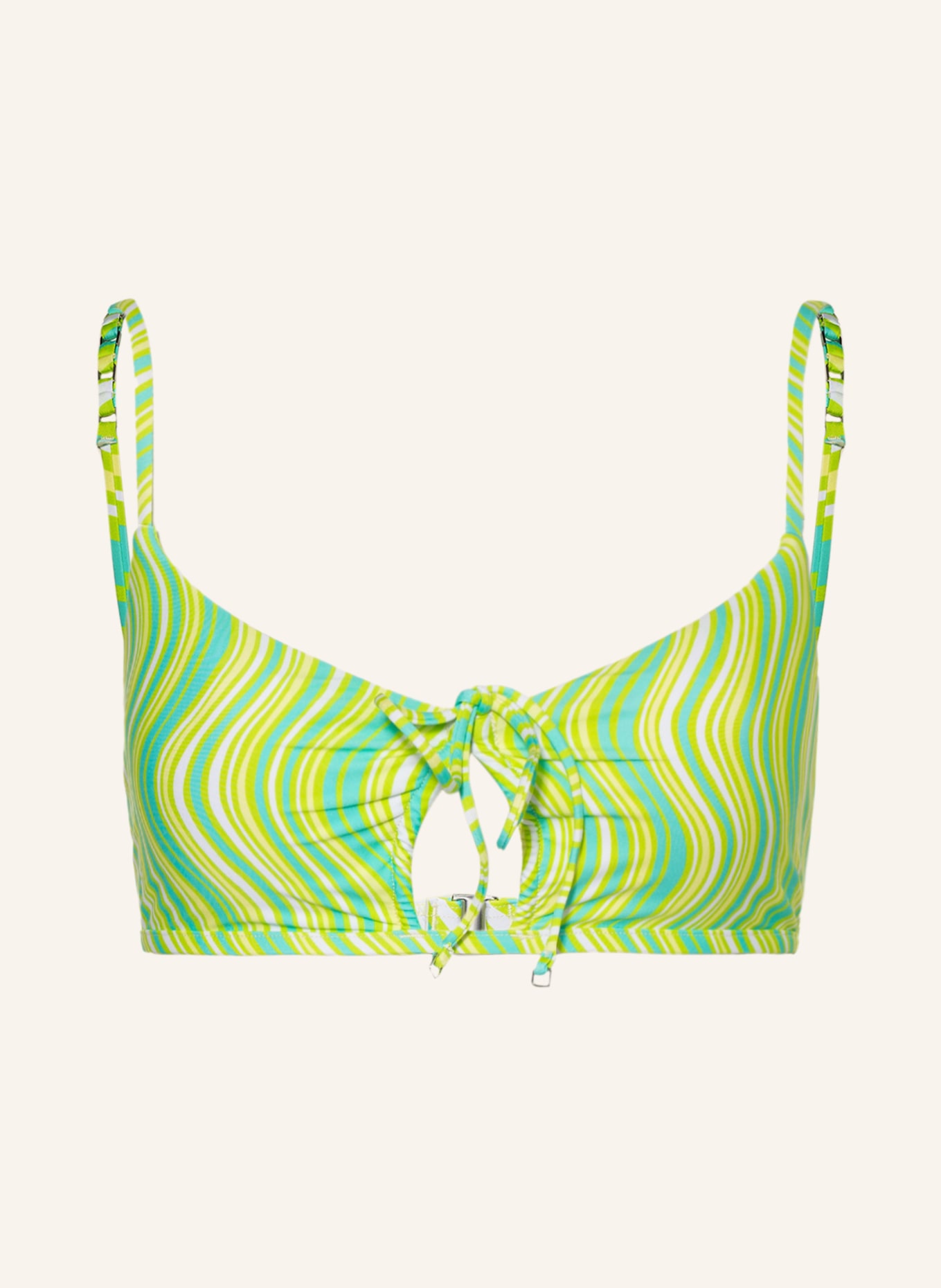 SEAFOLLY Bralette-Bikini-Top MOD SQUAD, Farbe: TÜRKIS/ HELLGRÜN/ WEISS (Bild 1)
