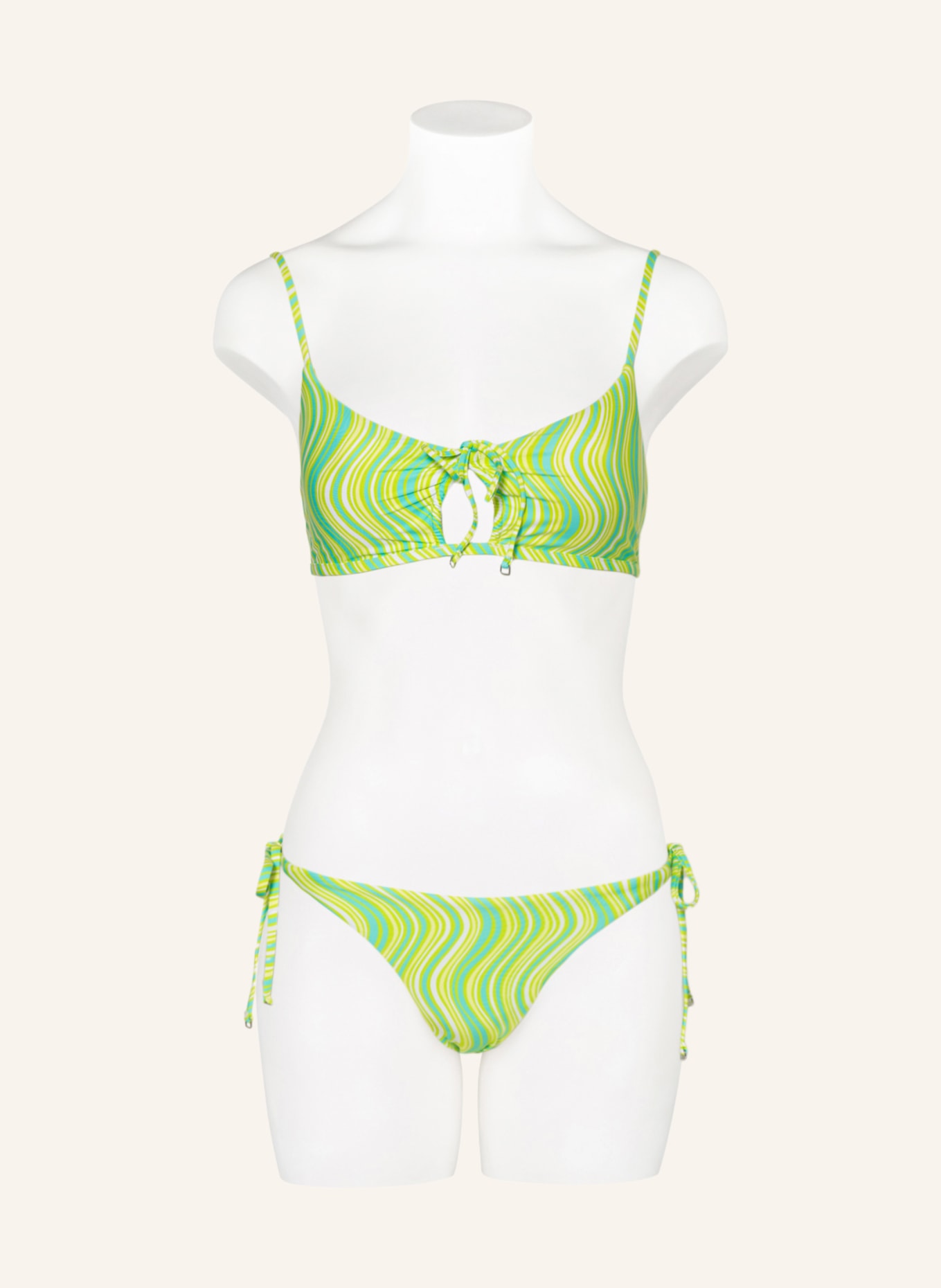 SEAFOLLY Triangle bikini bottoms MOD SQUAD, Color: TURQUOISE/ LIGHT GREEN/ WHITE (Image 2)