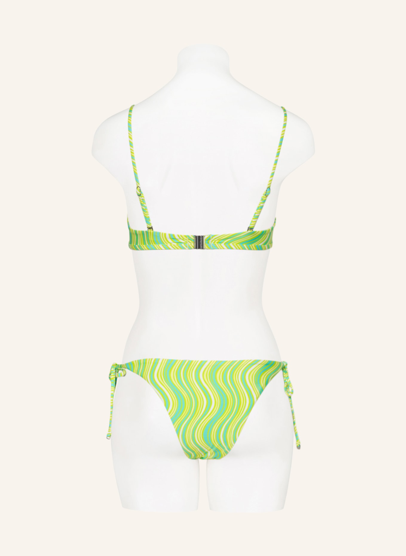 SEAFOLLY Triangel-Bikini-Hose MOD SQUAD, Farbe: TÜRKIS/ HELLGRÜN/ WEISS (Bild 3)