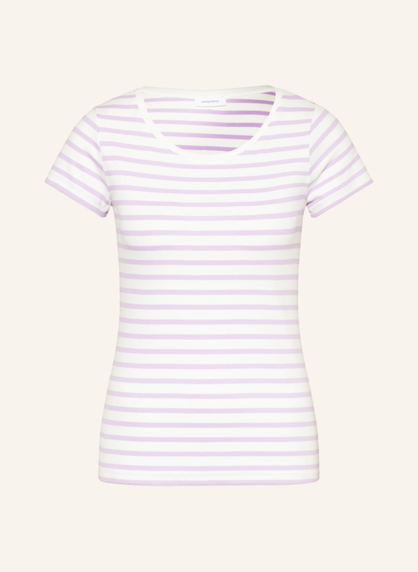 darling harbour Lounge-Shirt, Farbe: WEISS/ HELLLILA (Bild 1)