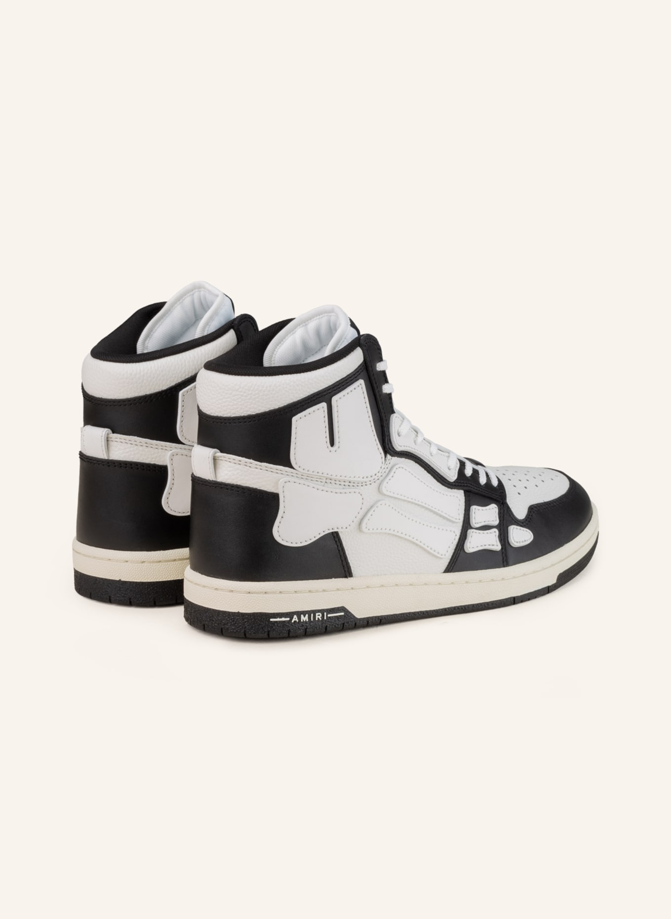 AMIRI Hightop-Sneaker SKELETON, Farbe: SCHWARZ/ WEISS (Bild 2)