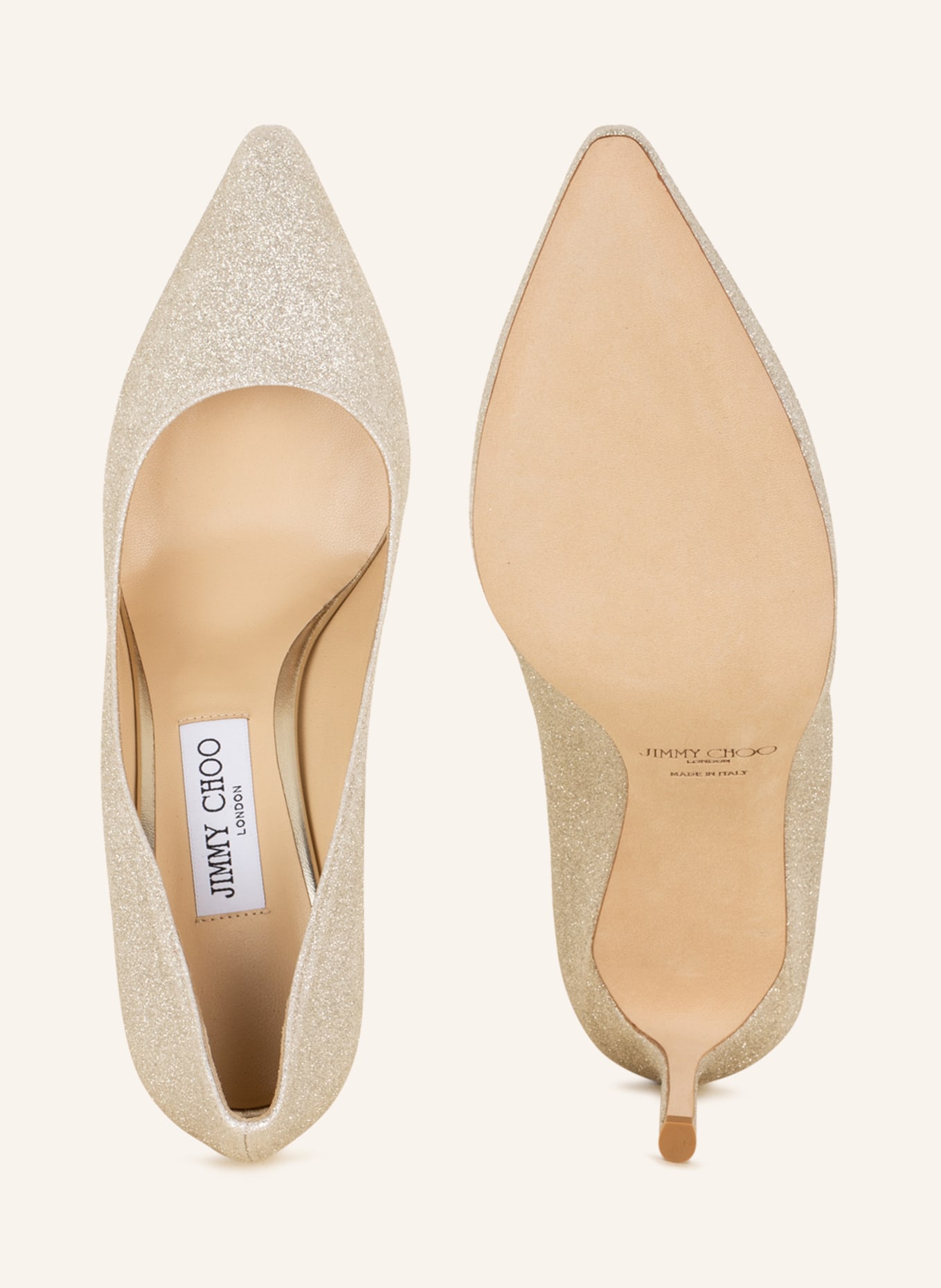 JIMMY CHOO Pumps ROMY 85, Color: WHITE GOLD (Image 5)