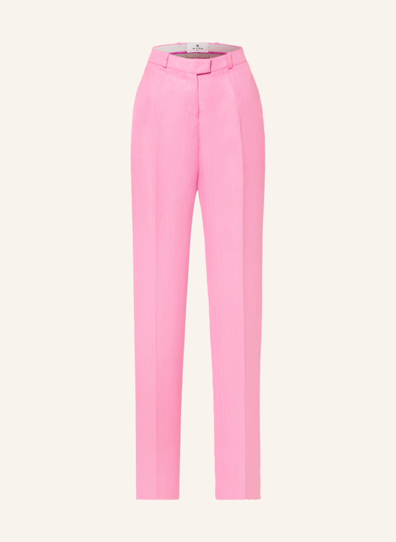 ETRO Trousers with linen and silk, Color: PINK (Image 1)