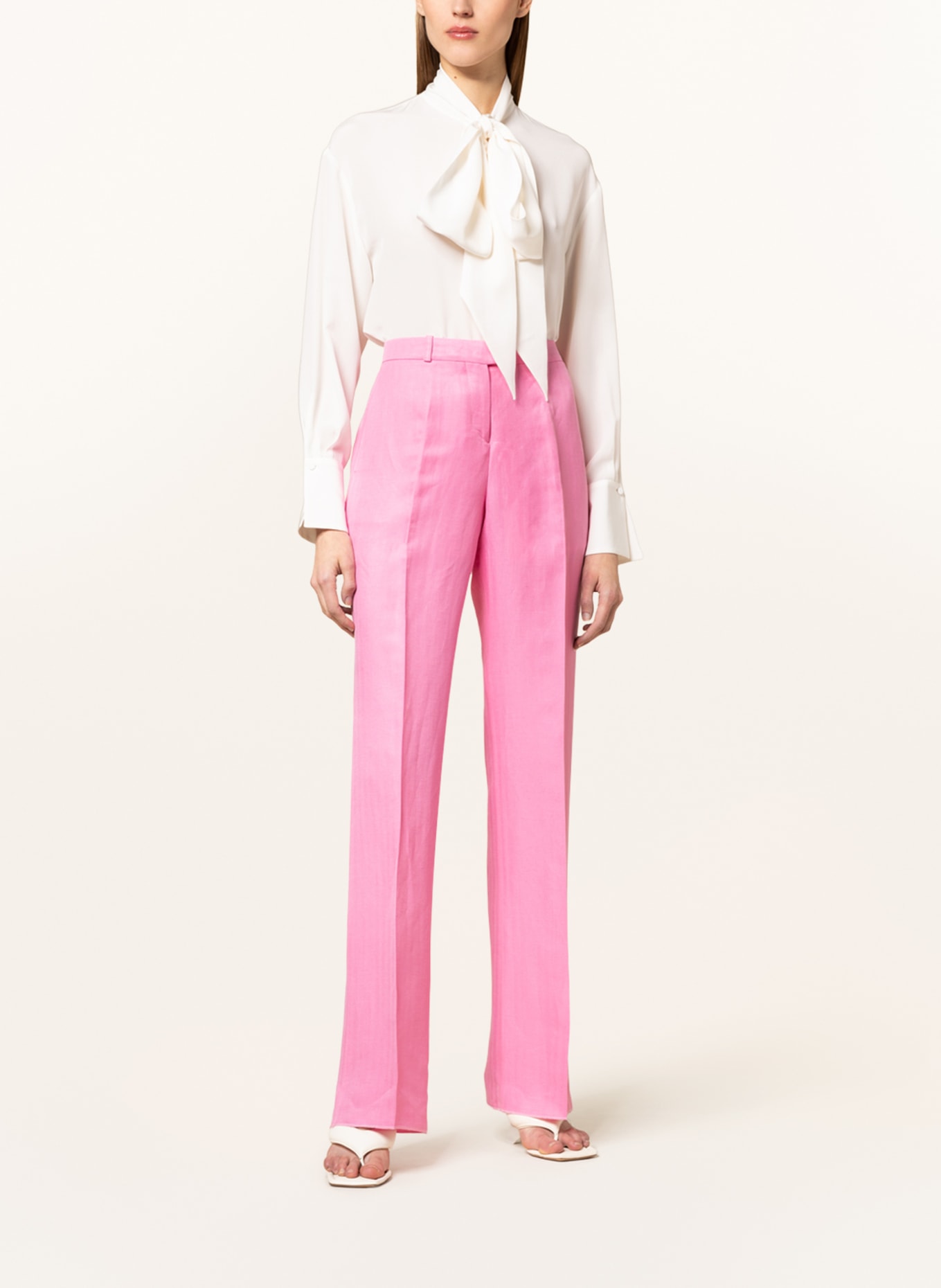 ETRO Trousers with linen and silk, Color: PINK (Image 2)