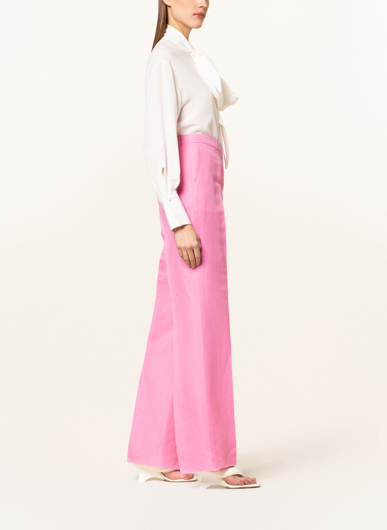 ETRO Trousers with linen and silk, Color: PINK (Image 3)