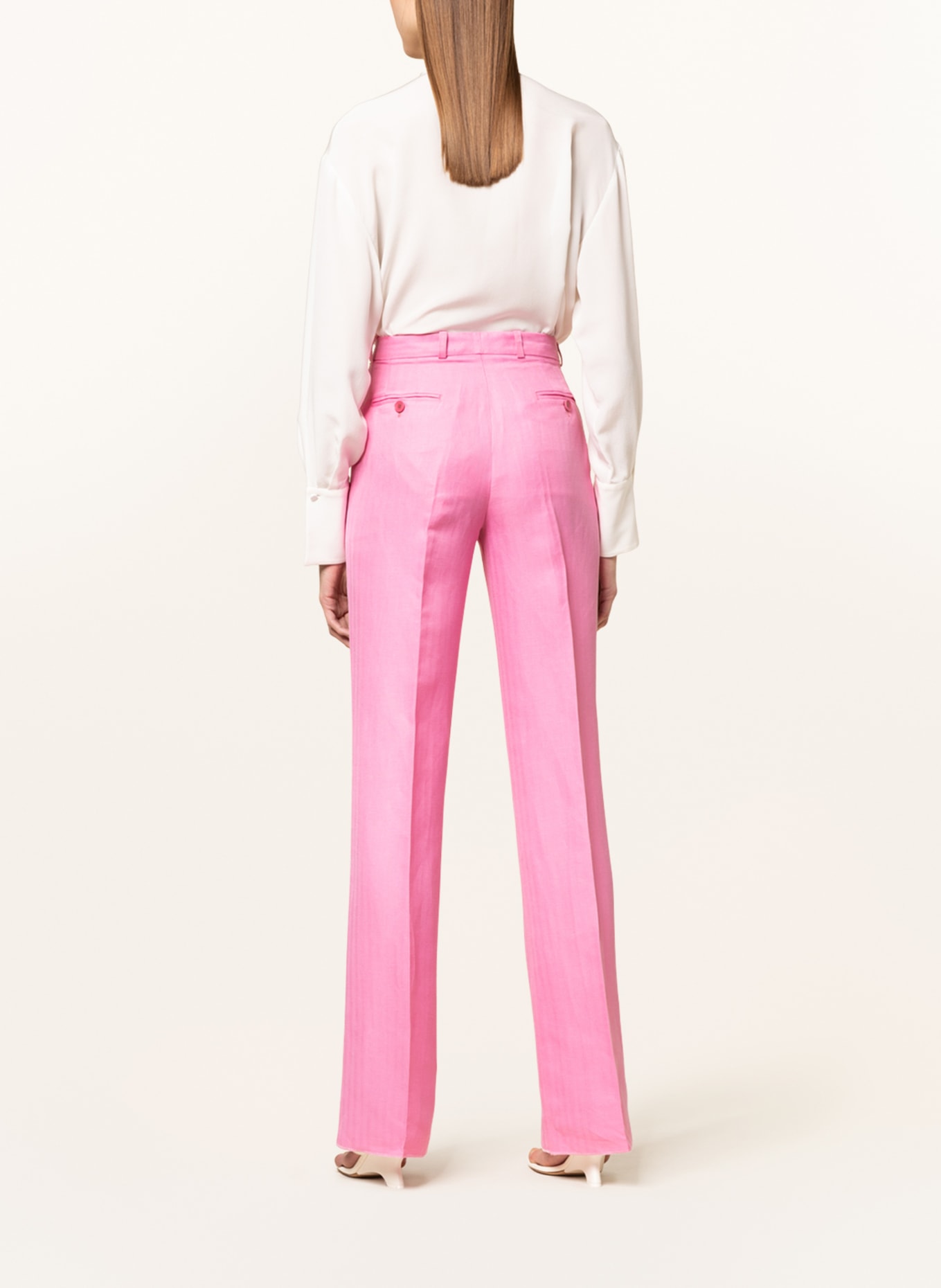 ETRO Trousers with linen and silk, Color: PINK (Image 4)