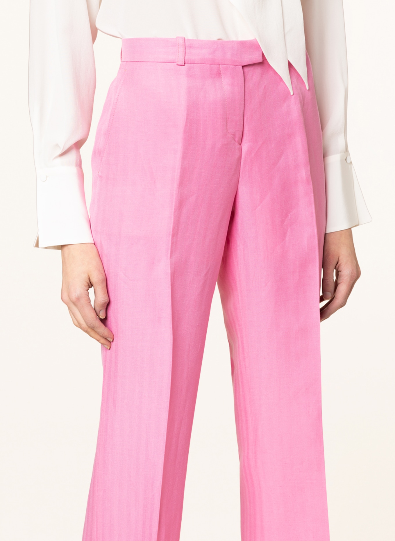 ETRO Trousers with linen and silk, Color: PINK (Image 5)