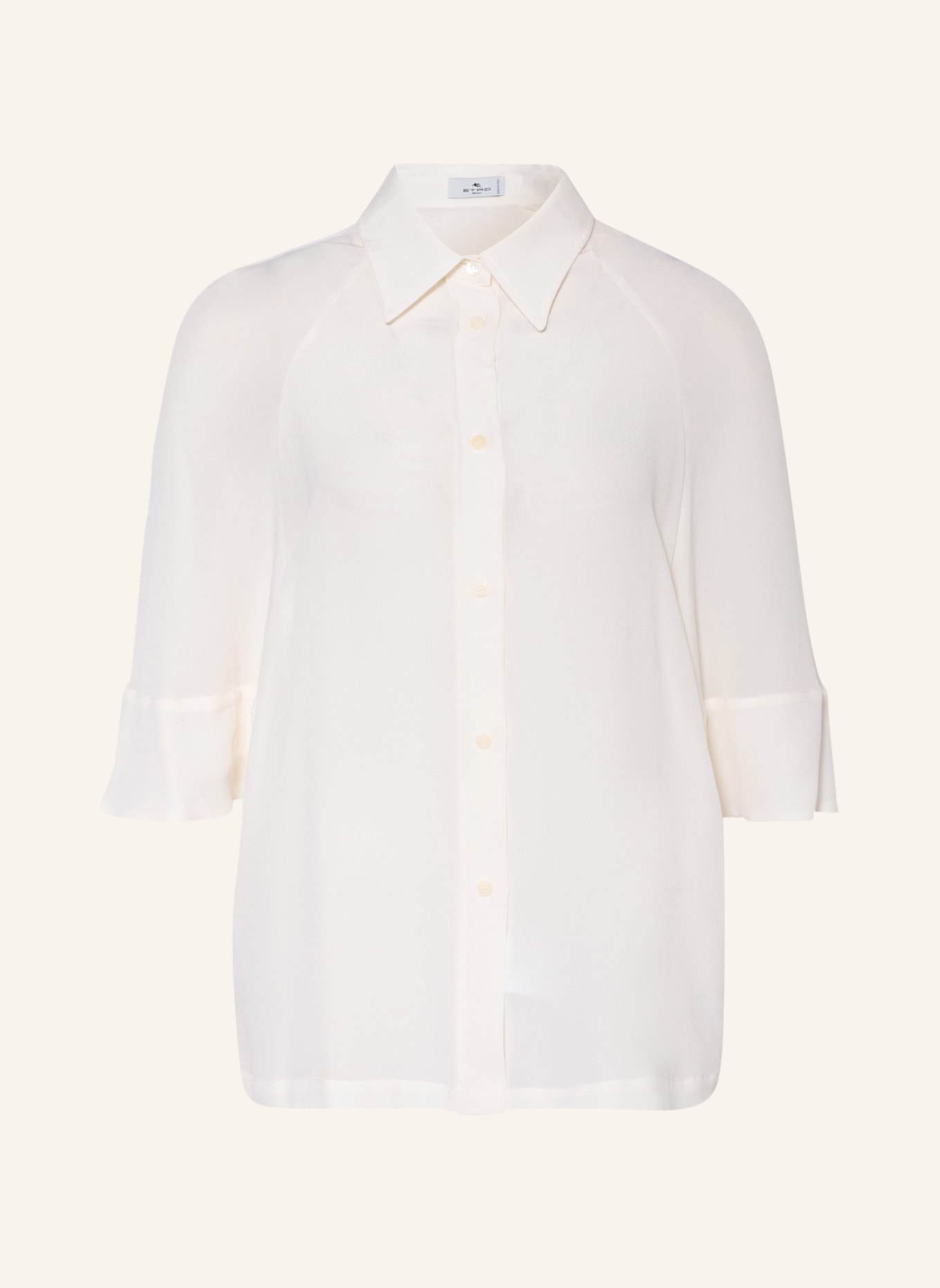 ETRO Shirt blouse made of silk with 3/4 sleeves, Color: WHITE (Image 1)