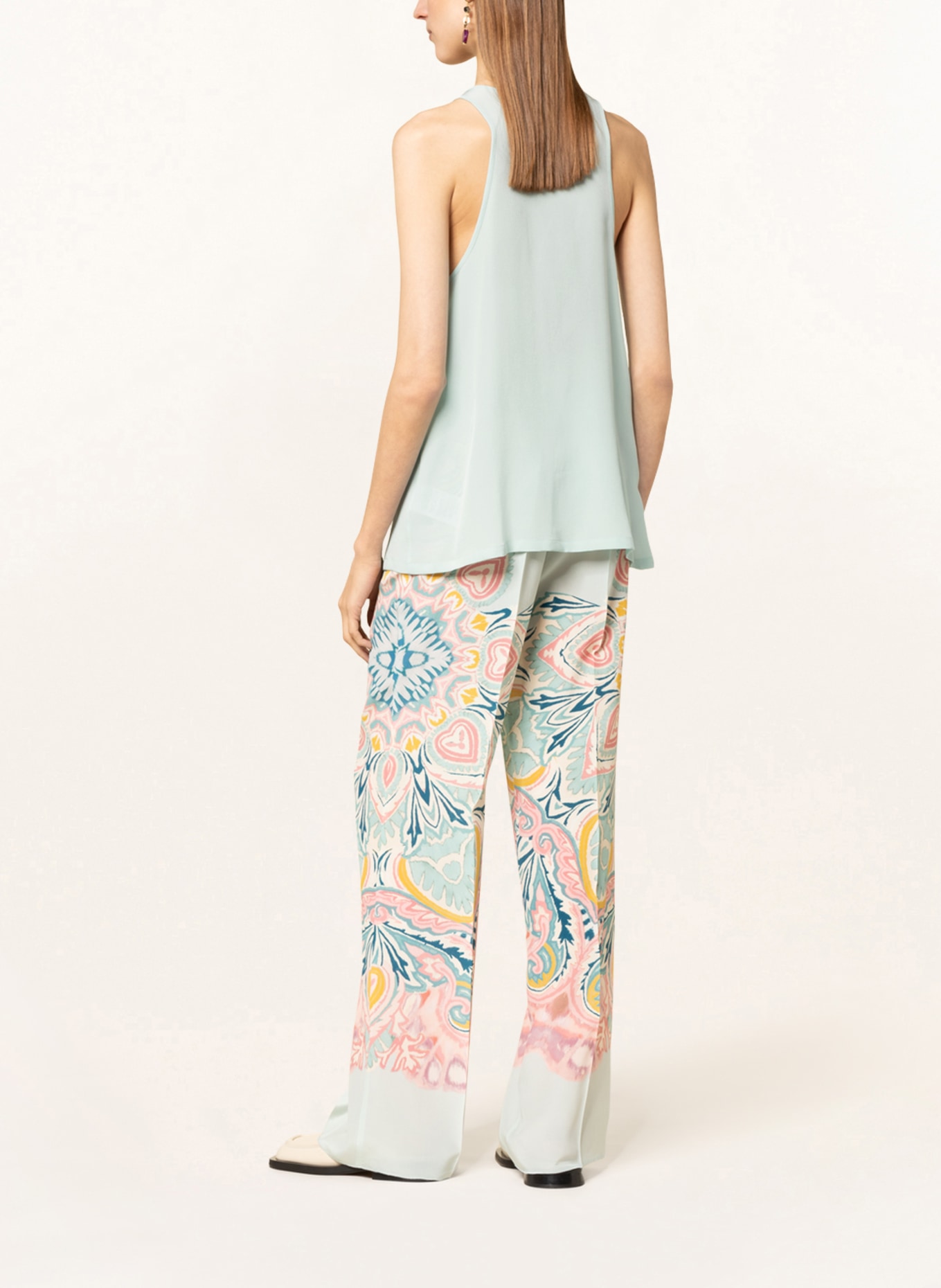 ETRO Top z jedwabiu: JASNONIEBIESKI