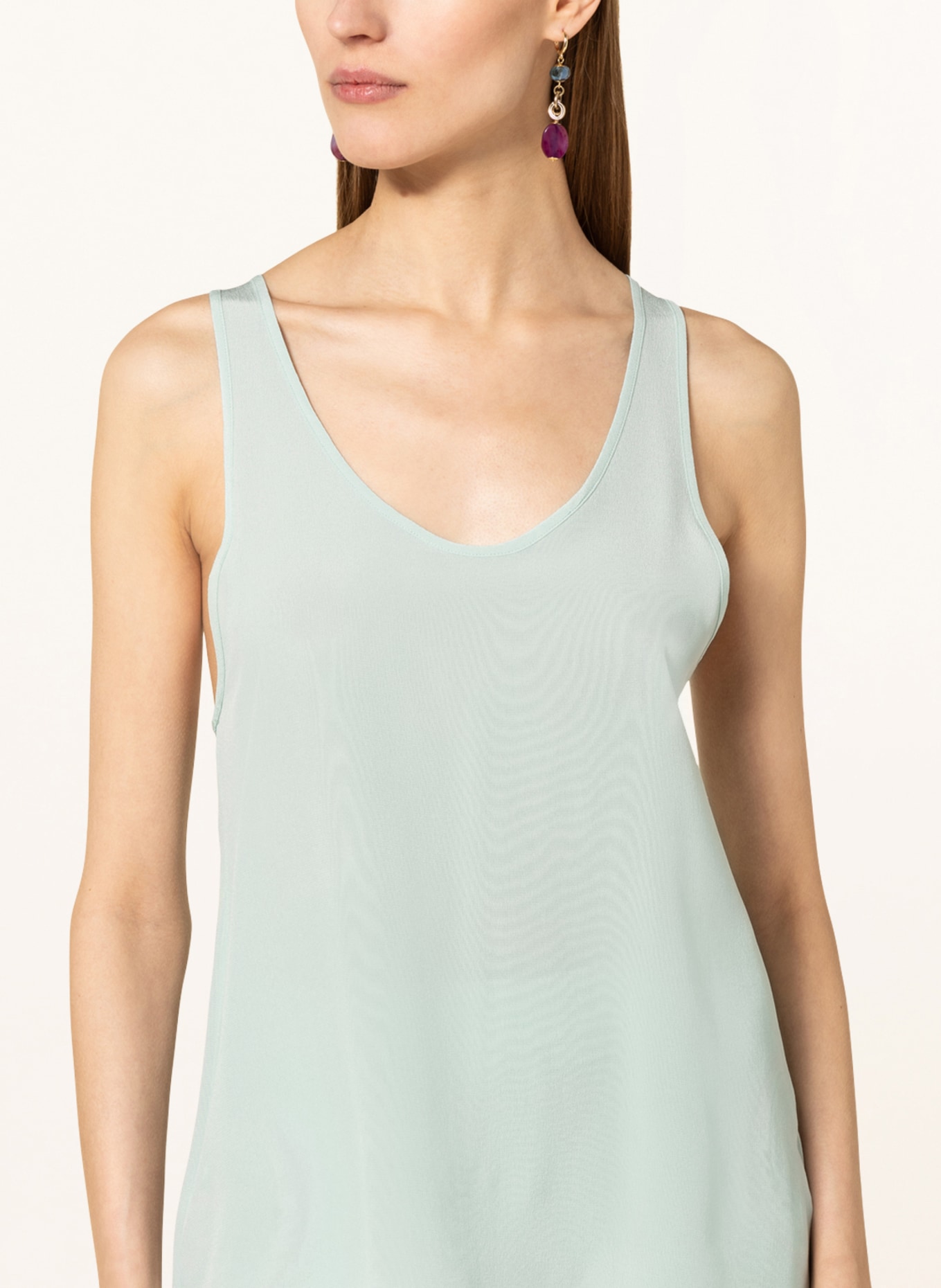 ETRO Top z jedwabiu: JASNONIEBIESKI