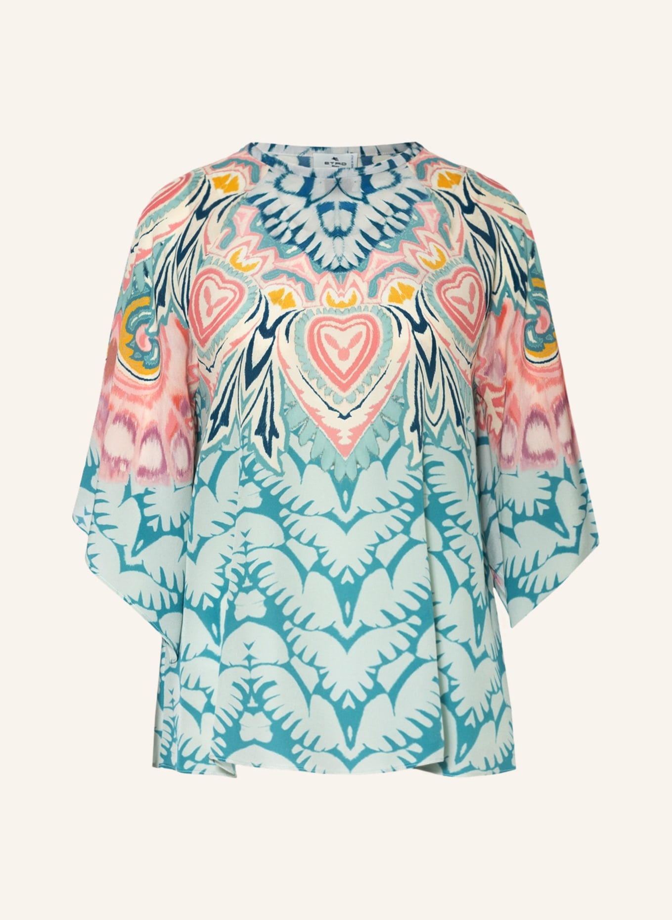ETRO Shirt blouse in silk, Color: PINK/ WHITE/ LIGHT BLUE (Image 1)