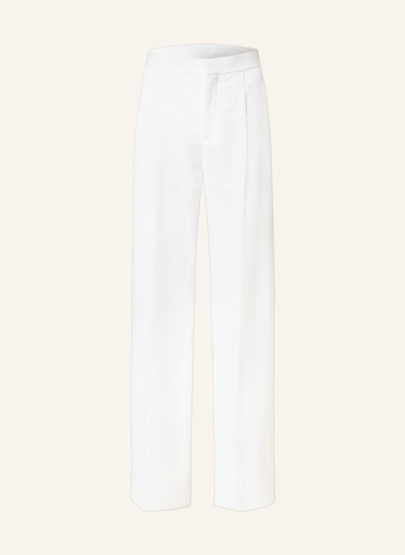 Chloé Wide leg trousers made of linen, Color: 107 Iconic Milk (Image 1)