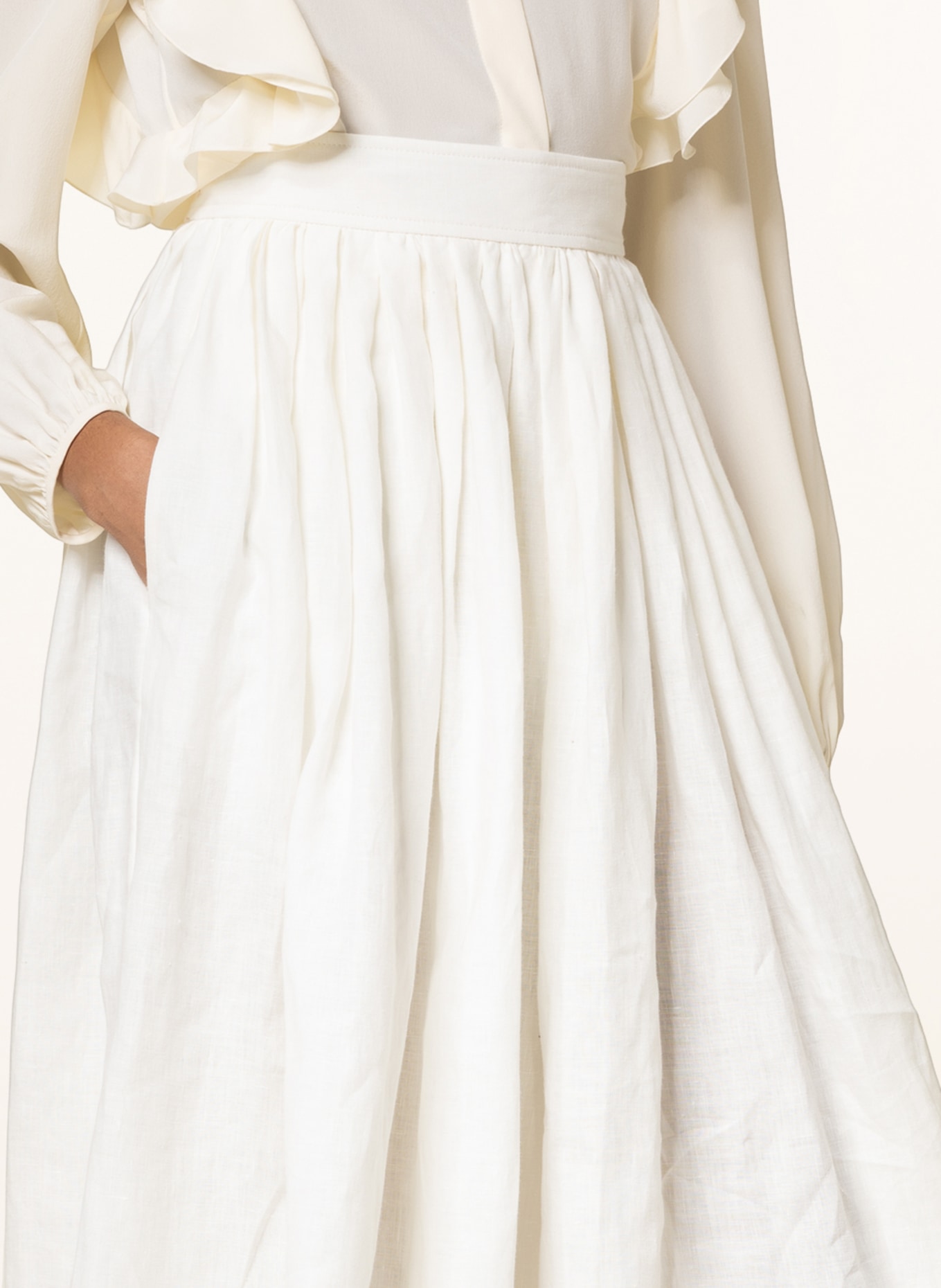 Chloé Linen skirt, Color: ECRU (Image 4)