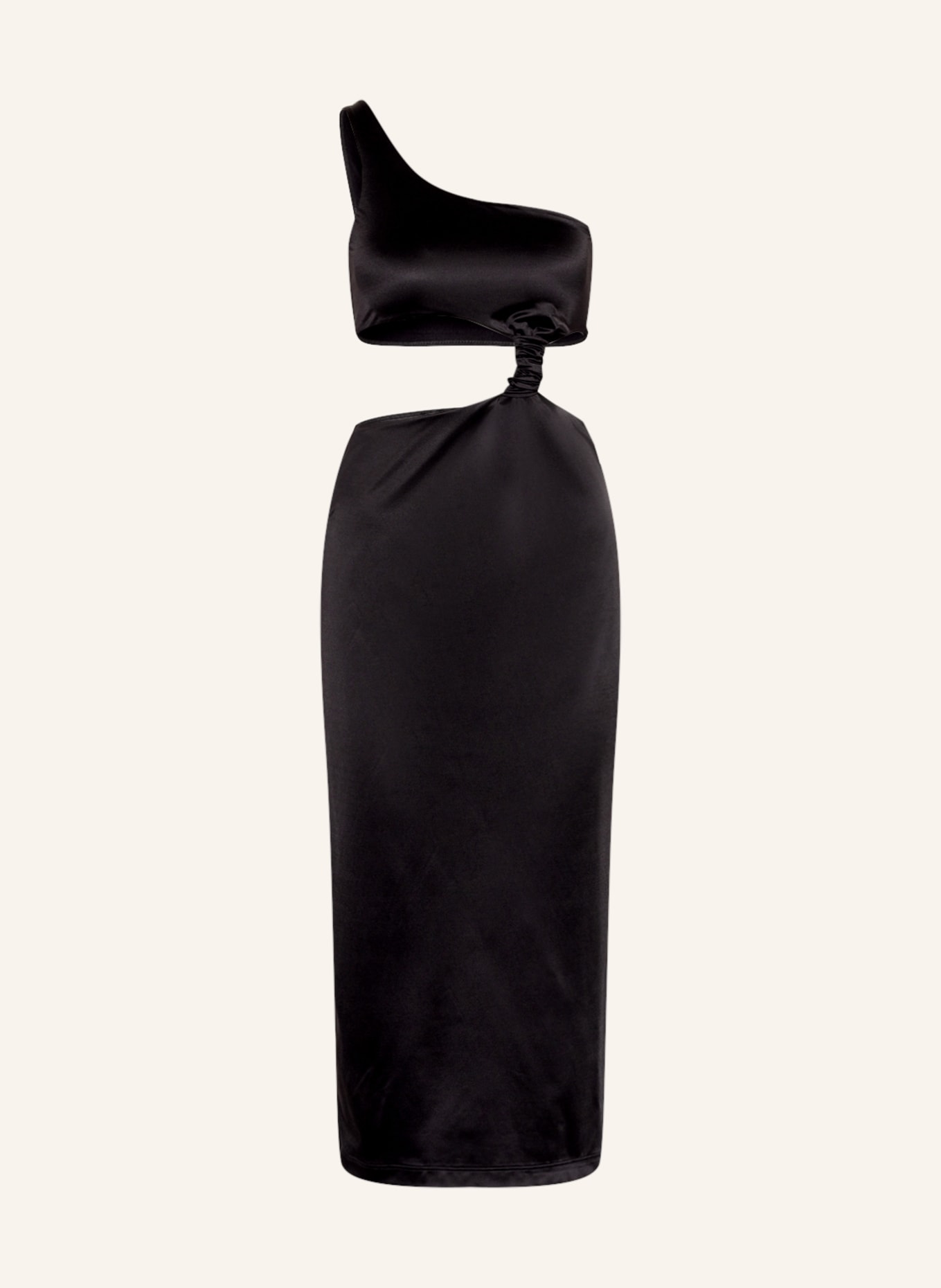 VERSACE One-shoulder dress with cut-outs, Color: BLACK (Image 1)