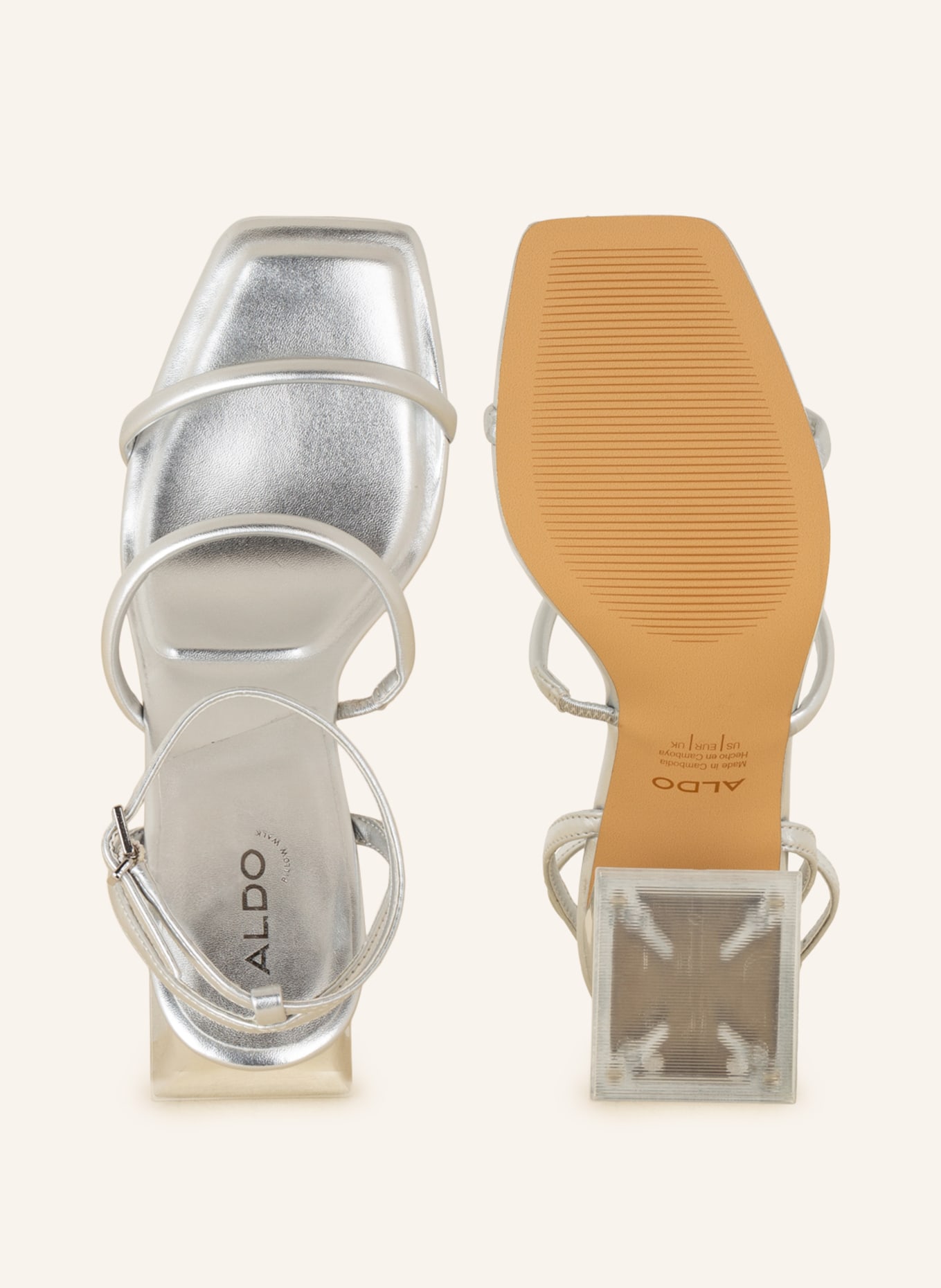 ALDO Sandals MIRA, Color: SILVER (Image 5)