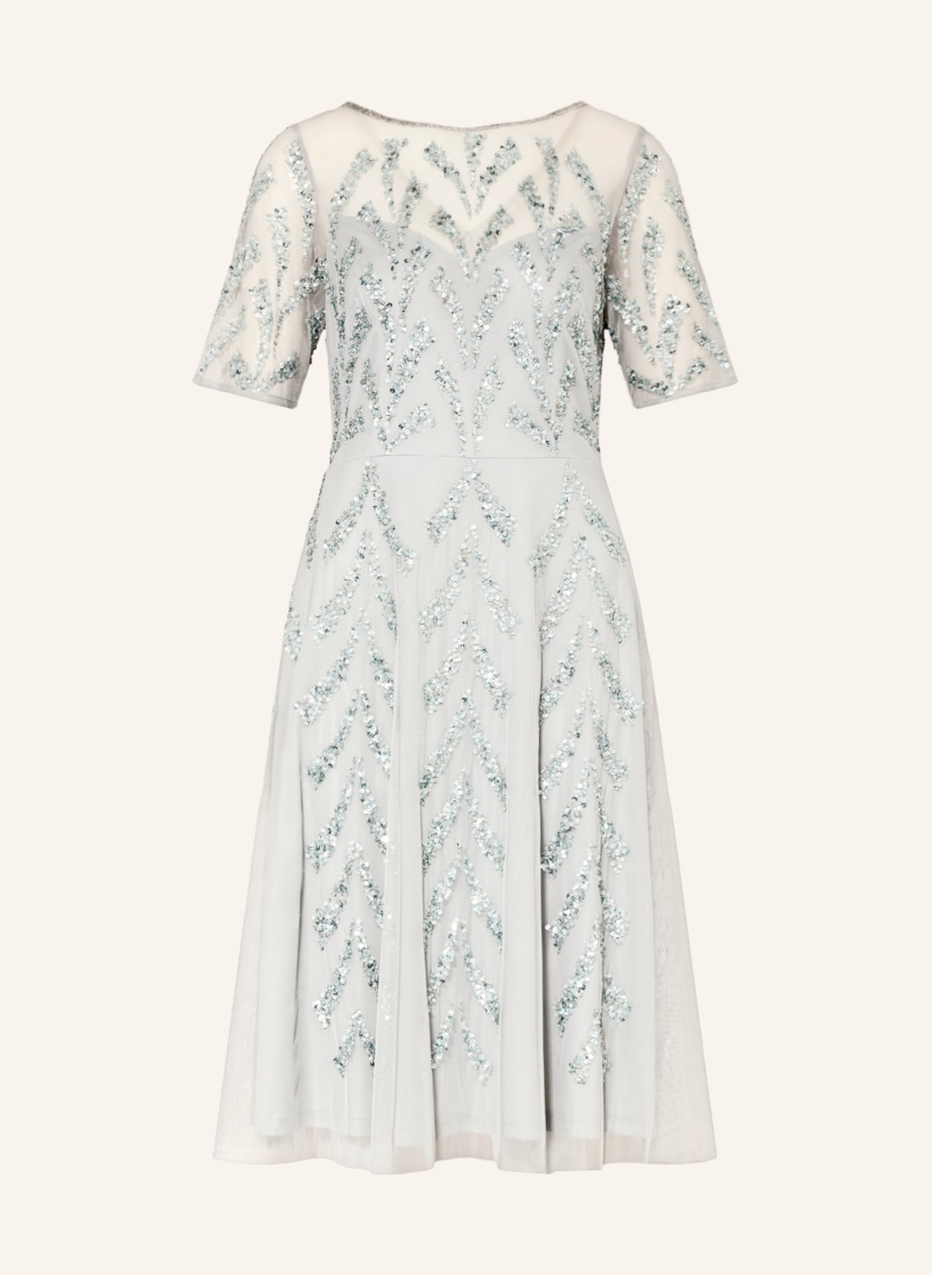 ADRIANNA PAPELL Dress with sequins, Color: LIGHT BLUE (Image 1)