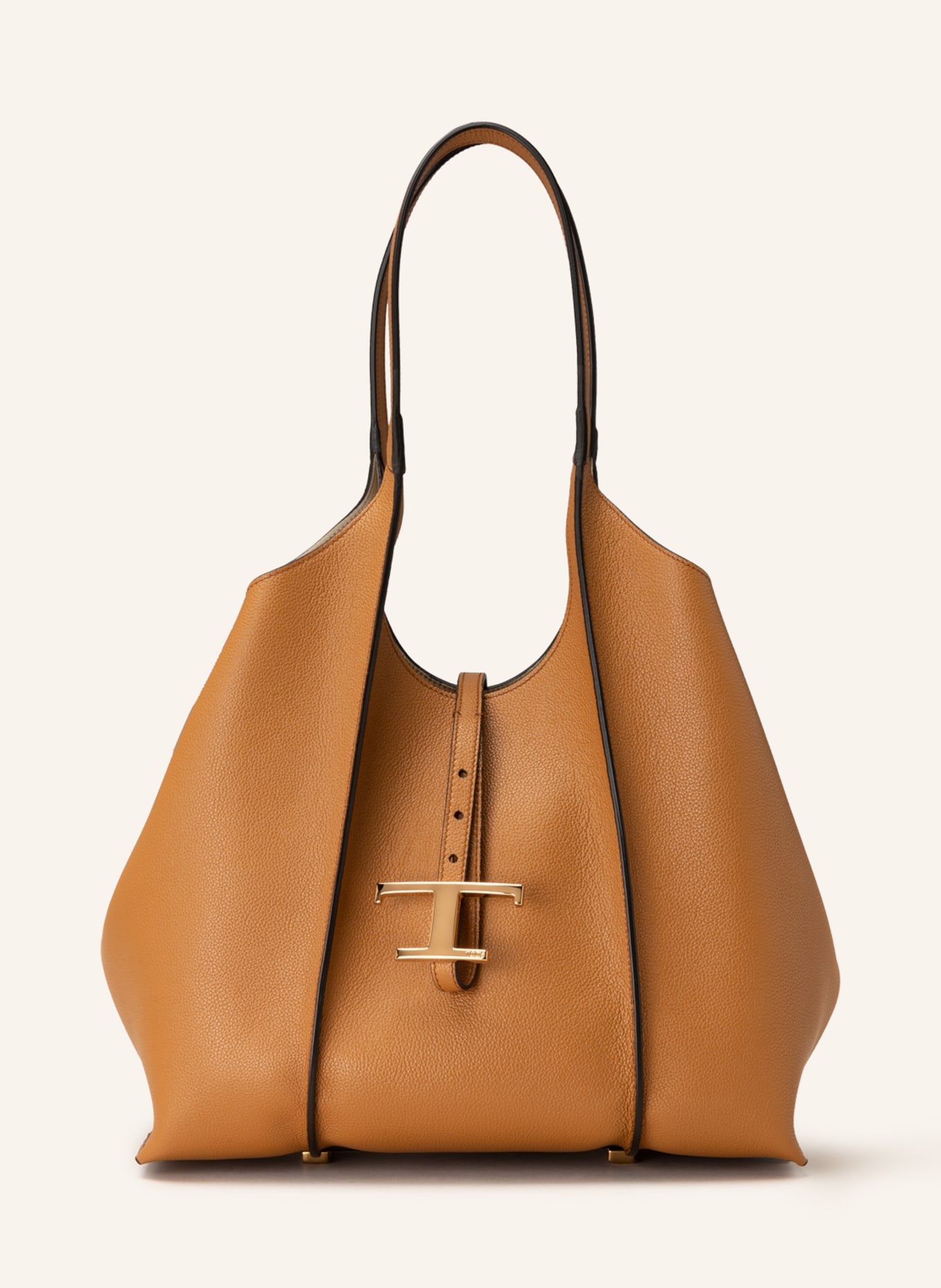TOD'S Shopper T TIMELESS SMALL with pouch, Color: BROWN (Image 1)