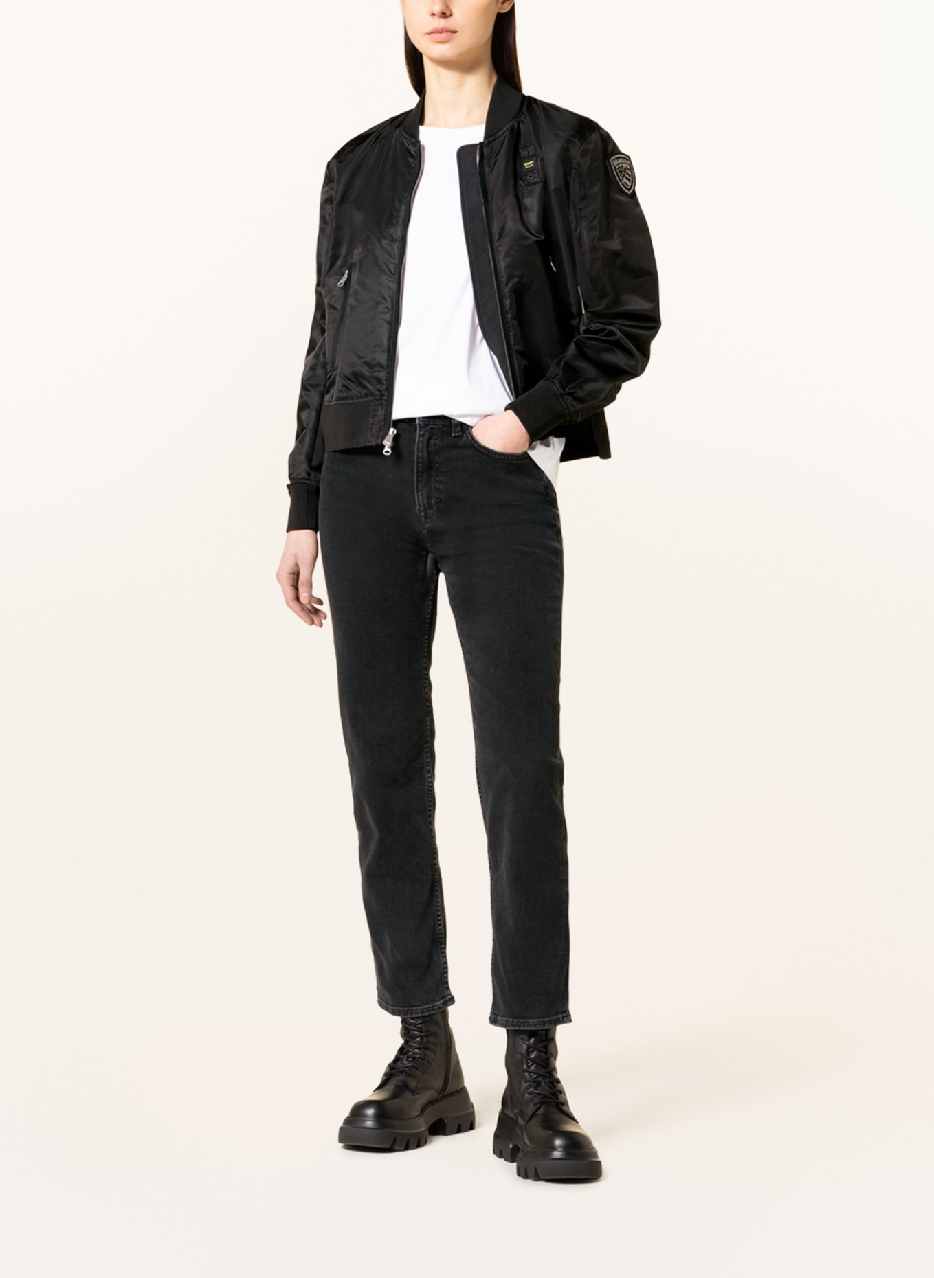 Blauer Blouson: SCHWARZ