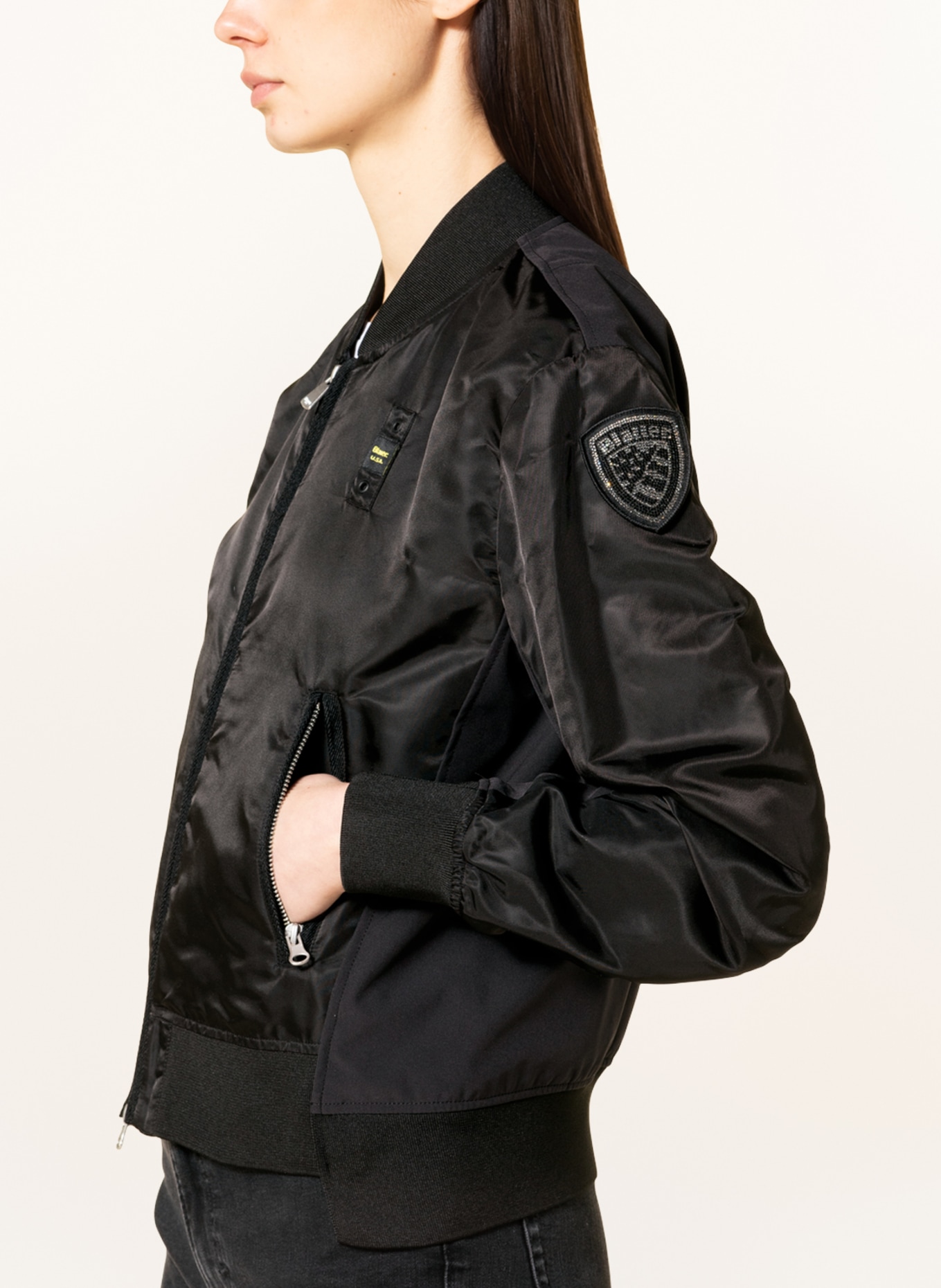 Blauer Blouson: SCHWARZ