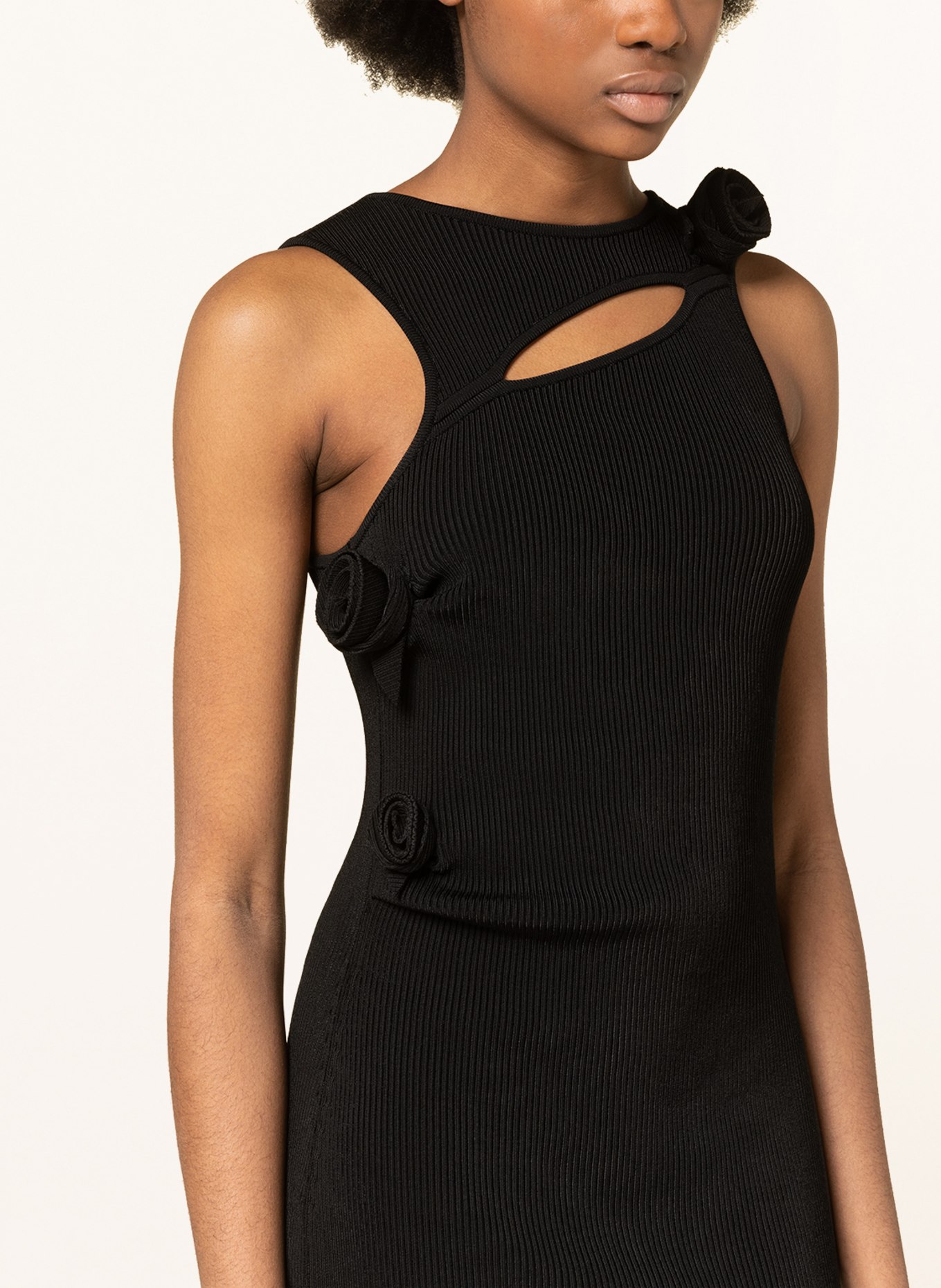 coperni Knit dress with cut-out, Color: BLACK (Image 4)
