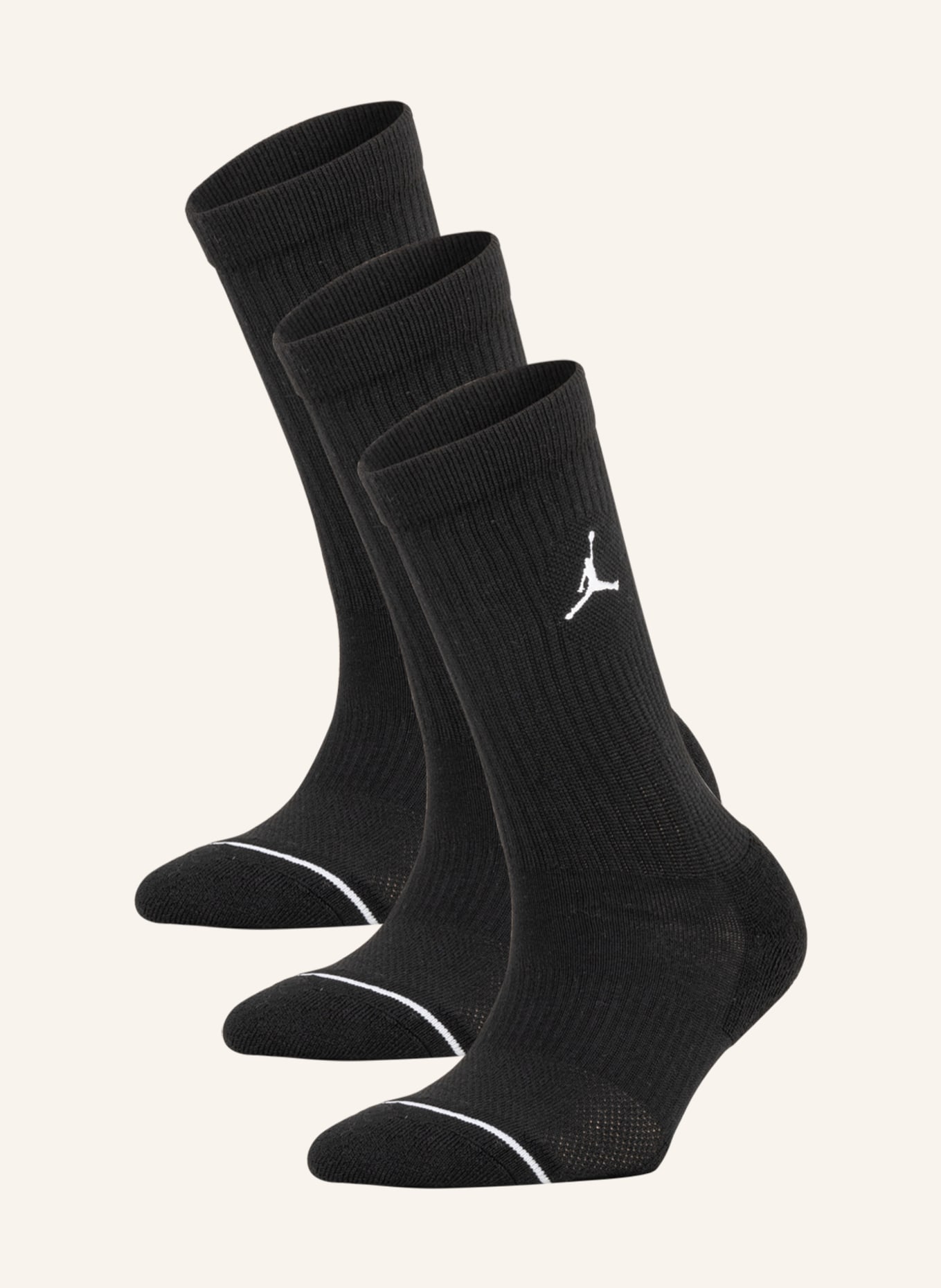 JORDAN 3-pack socks EVERYDAY CREW, Color: BLACK (Image 1)