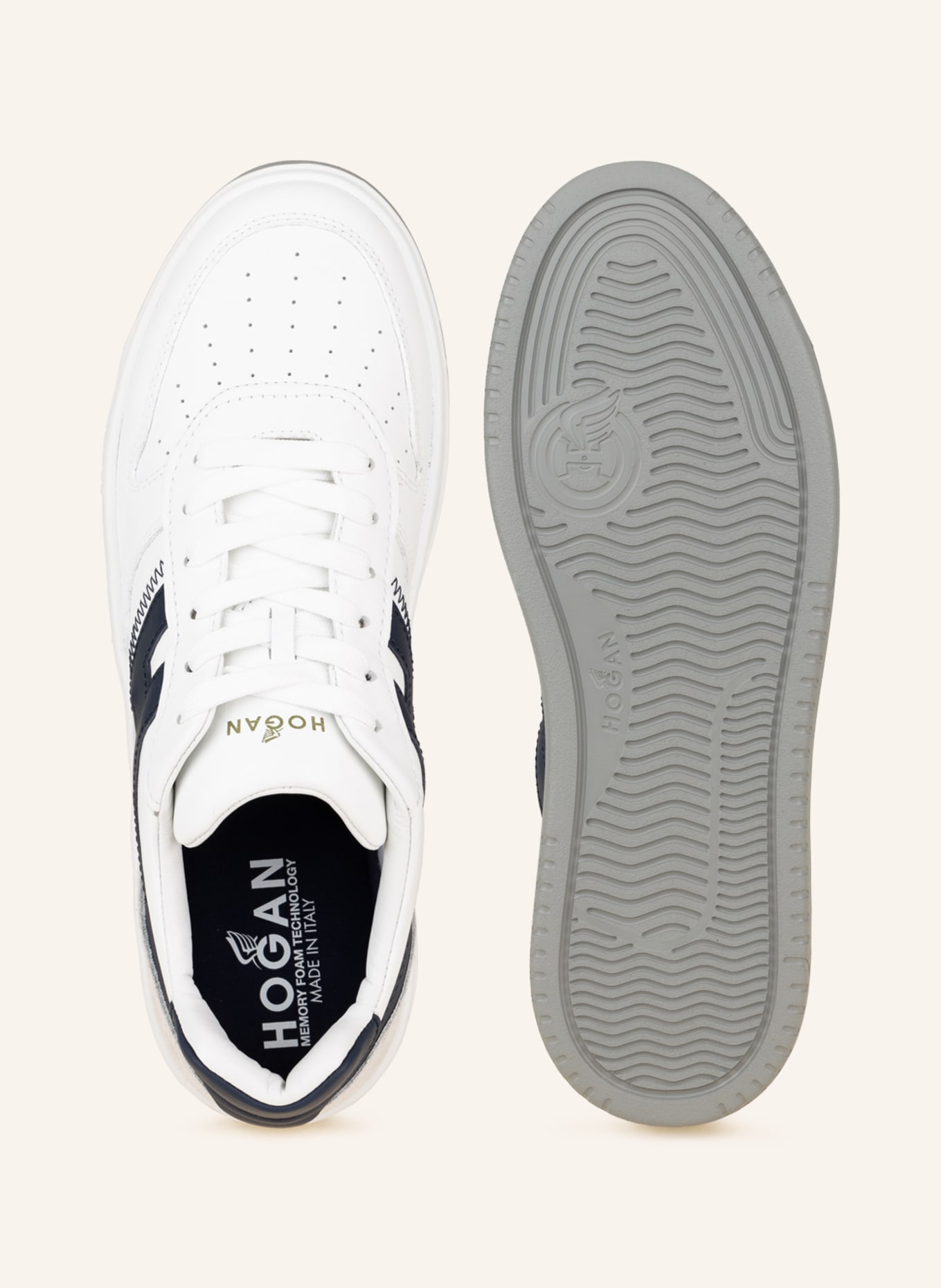 HOGAN Sneakers H630, Color: WHITE/ BLUE (Image 5)