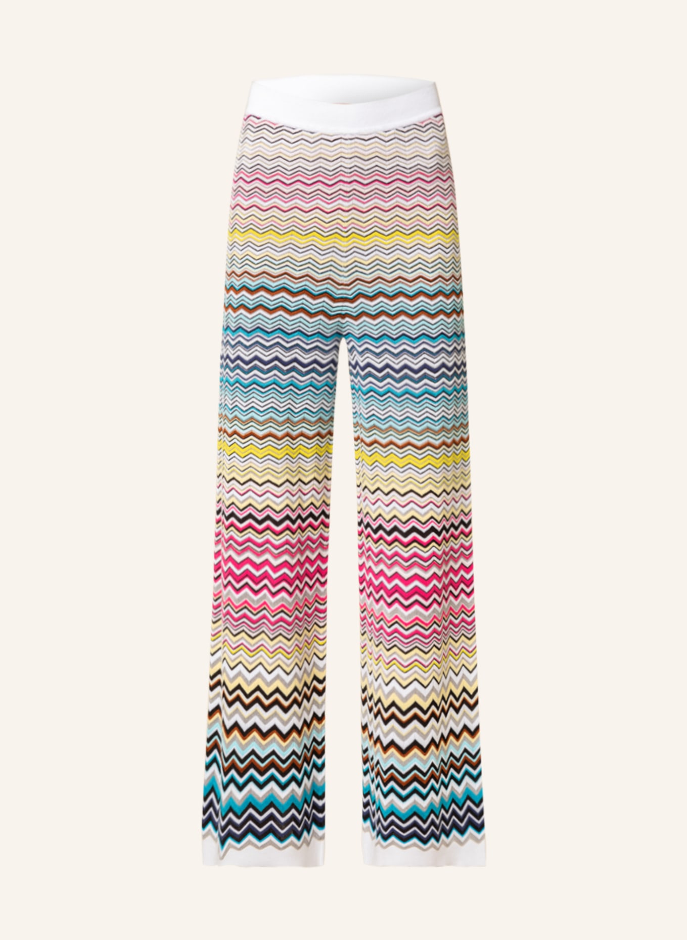 MISSONI Culotte kalhoty, Barva: MODRÁ/ ŽLUTÁ/ RŮŽOVÁ (Obrázek 1)