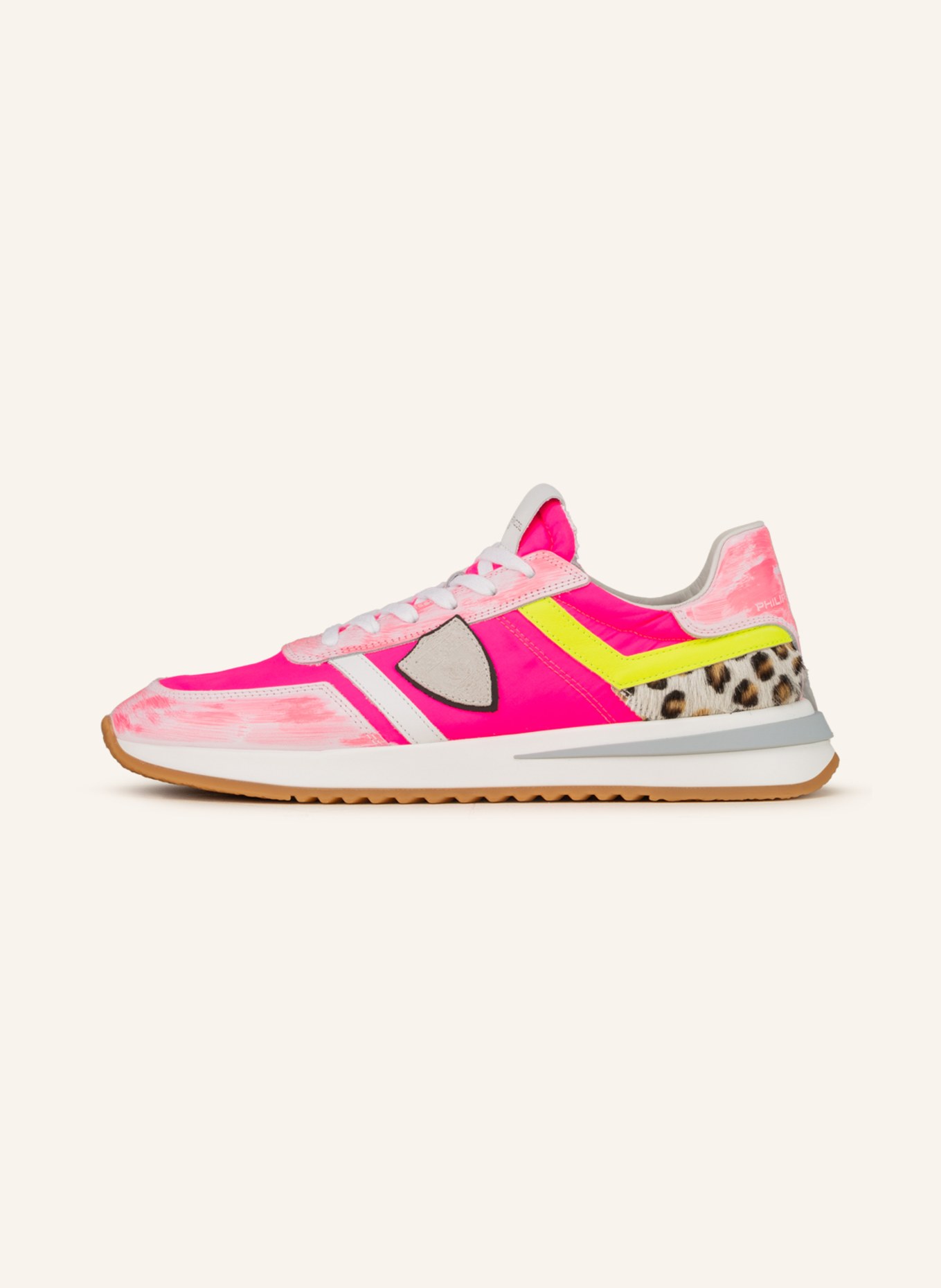 PHILIPPE MODEL Sneakers TROPEZ 2.1, Color: NEON PINK/ NEON YELLOW (Image 4)